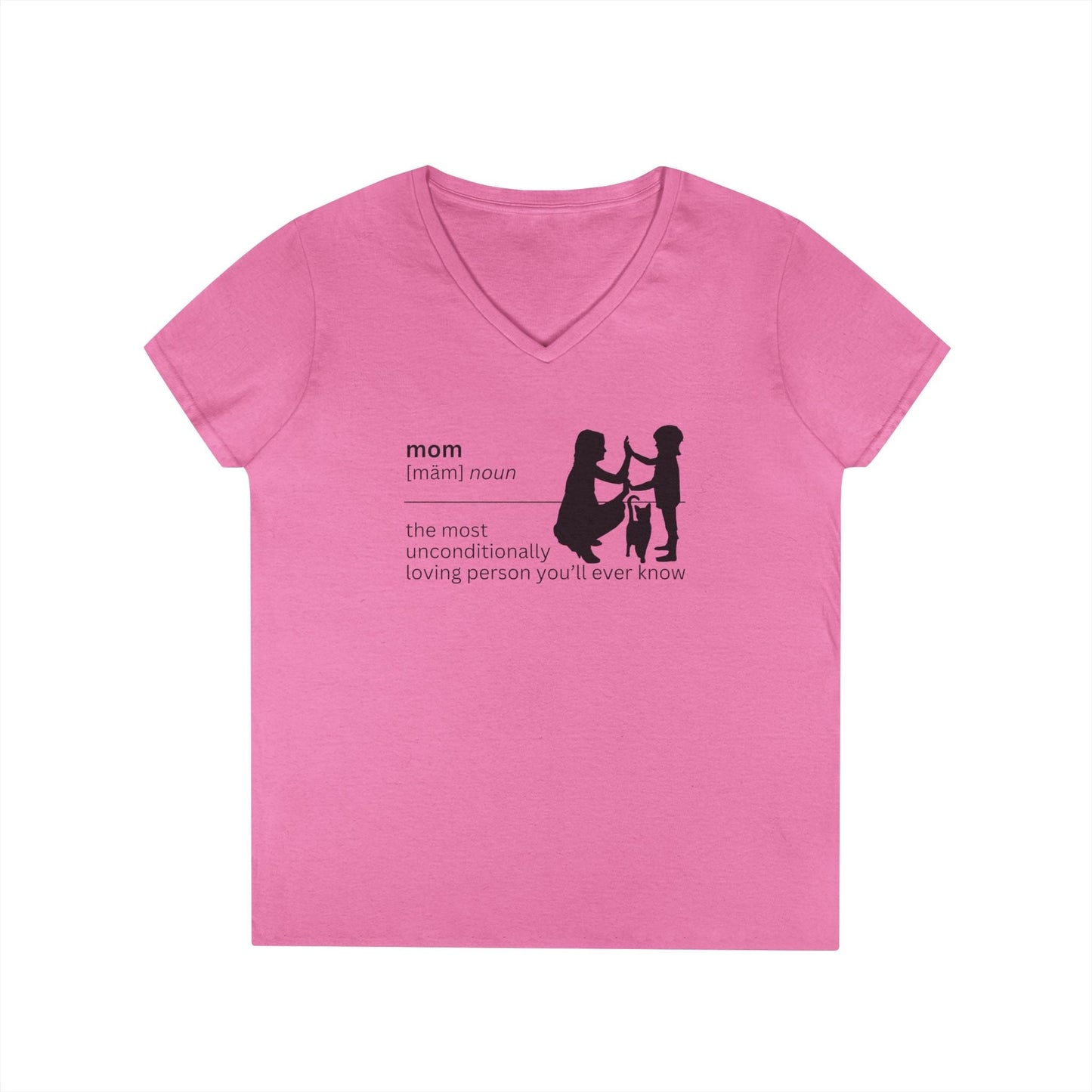 Unconditional Love Mom V-Neck Tee - Celebrate Her Spirit - Korvel