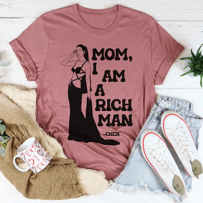 Camiseta "Mamá, soy un hombre rico"