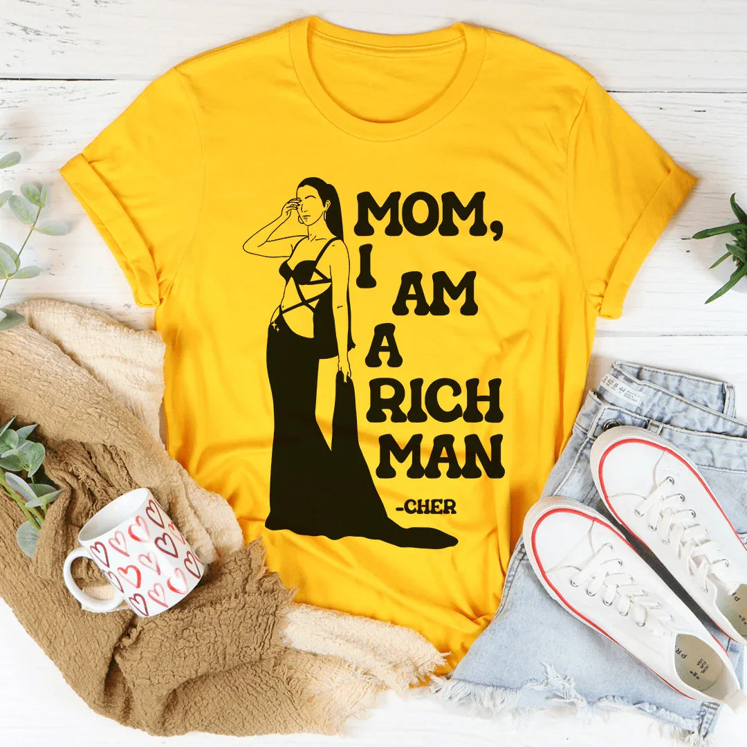 Camiseta "Mamá, soy un hombre rico"