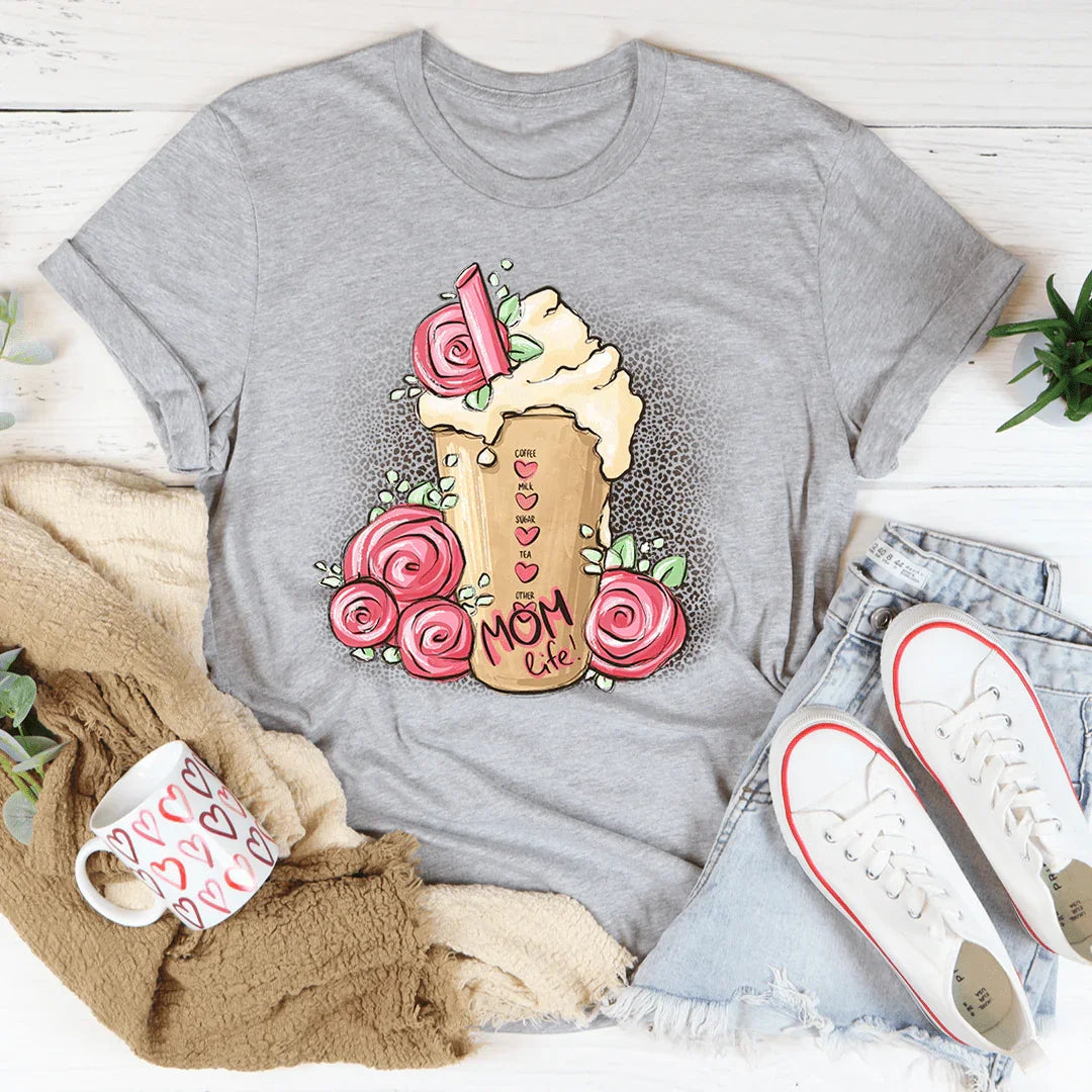 T-shirt Mom Life Iced Latte