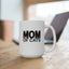 Mom of Cats Ceramic Mug - Ideal Gift for Cat Enthusiasts