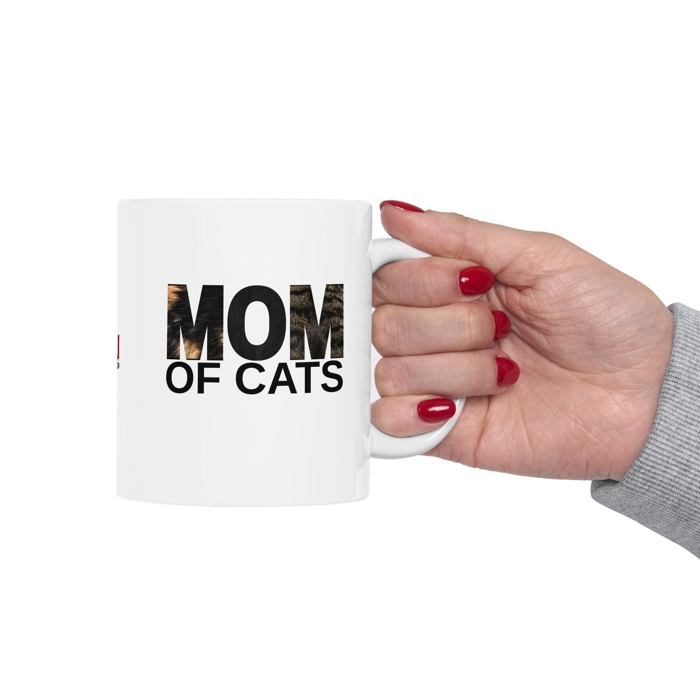 Mom of Cats Ceramic Mug - Ideal Gift for Cat Enthusiasts