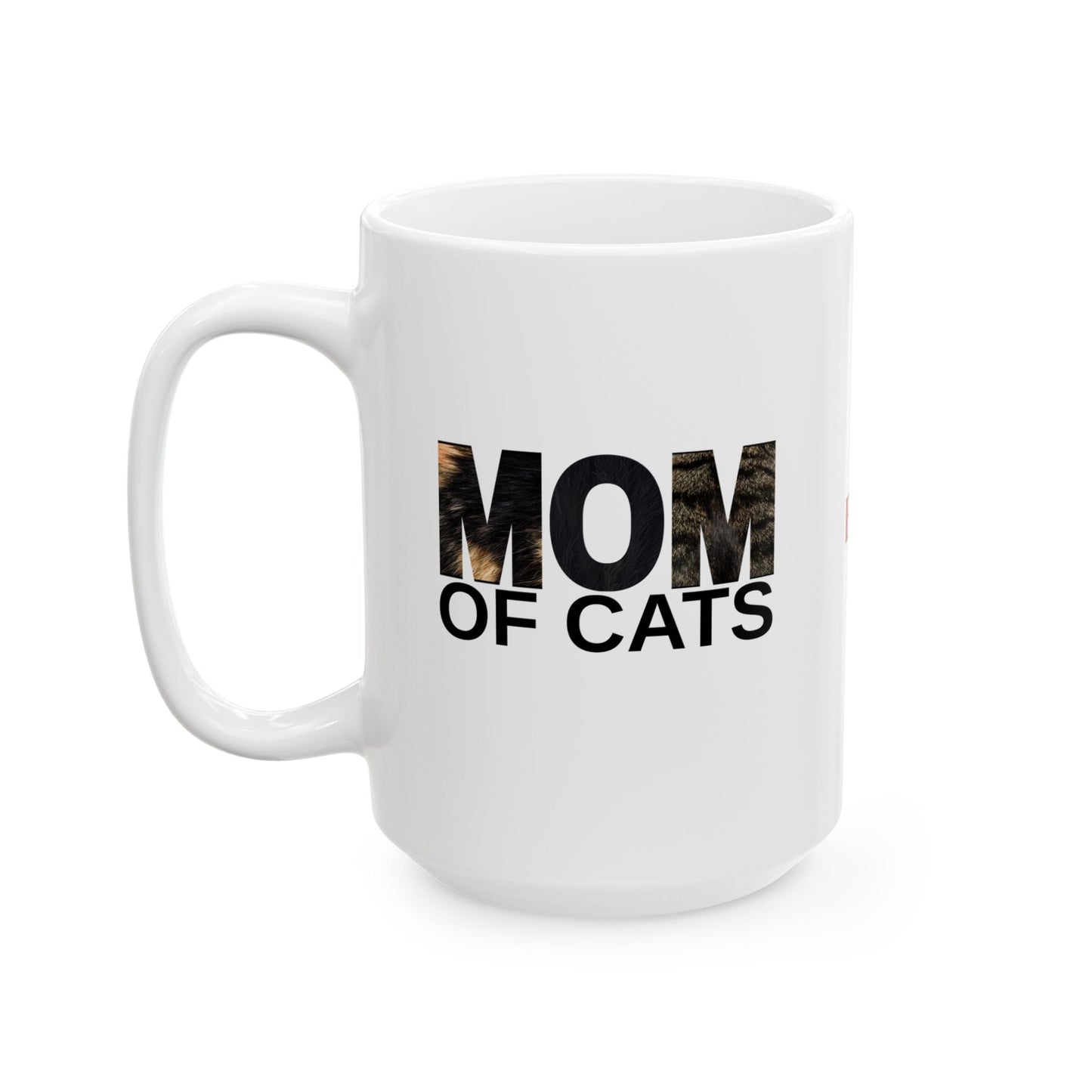 Mom of Cats Ceramic Mug - Ideal Gift for Cat Enthusiasts