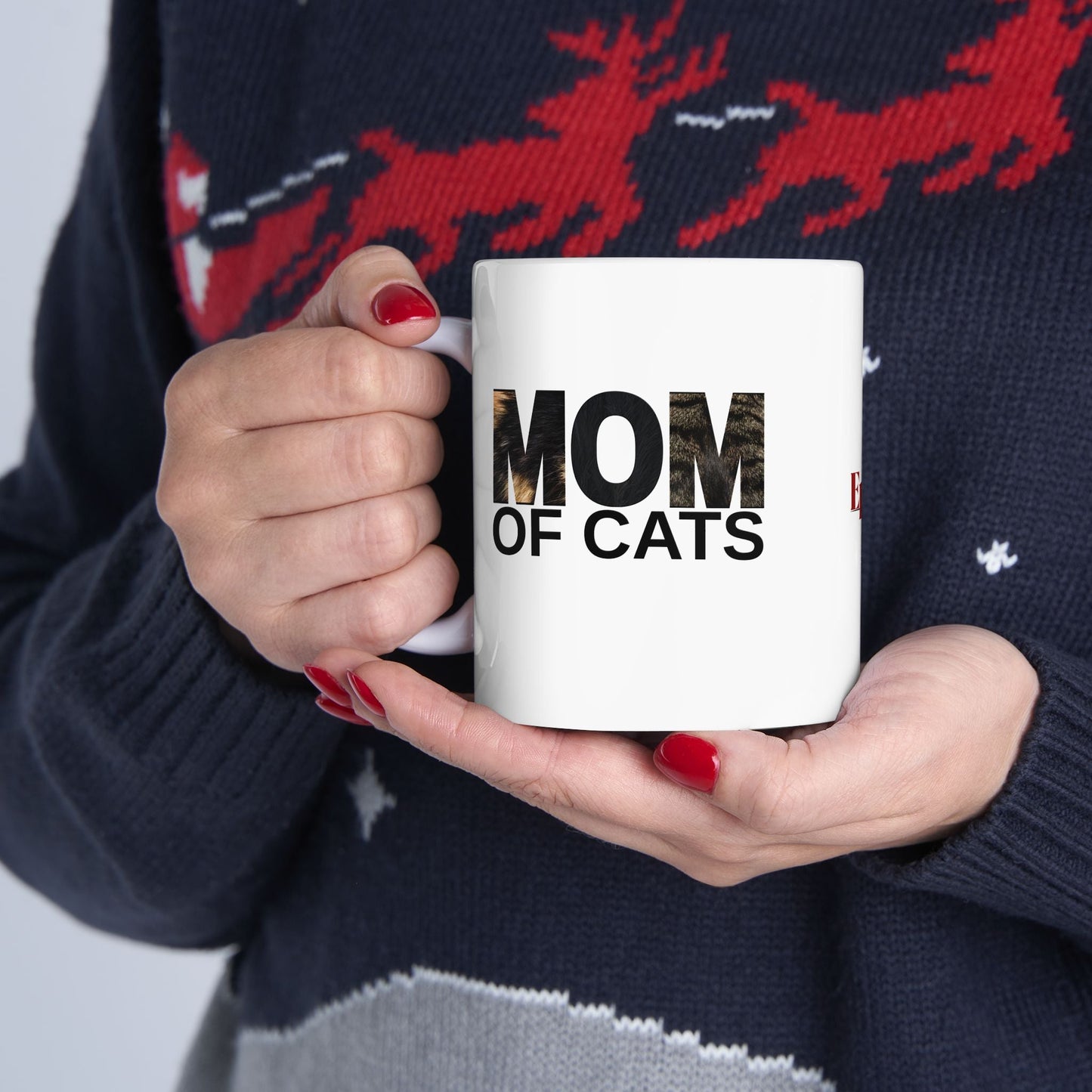 Mom of Cats Ceramic Mug - Ideal Gift for Cat Enthusiasts