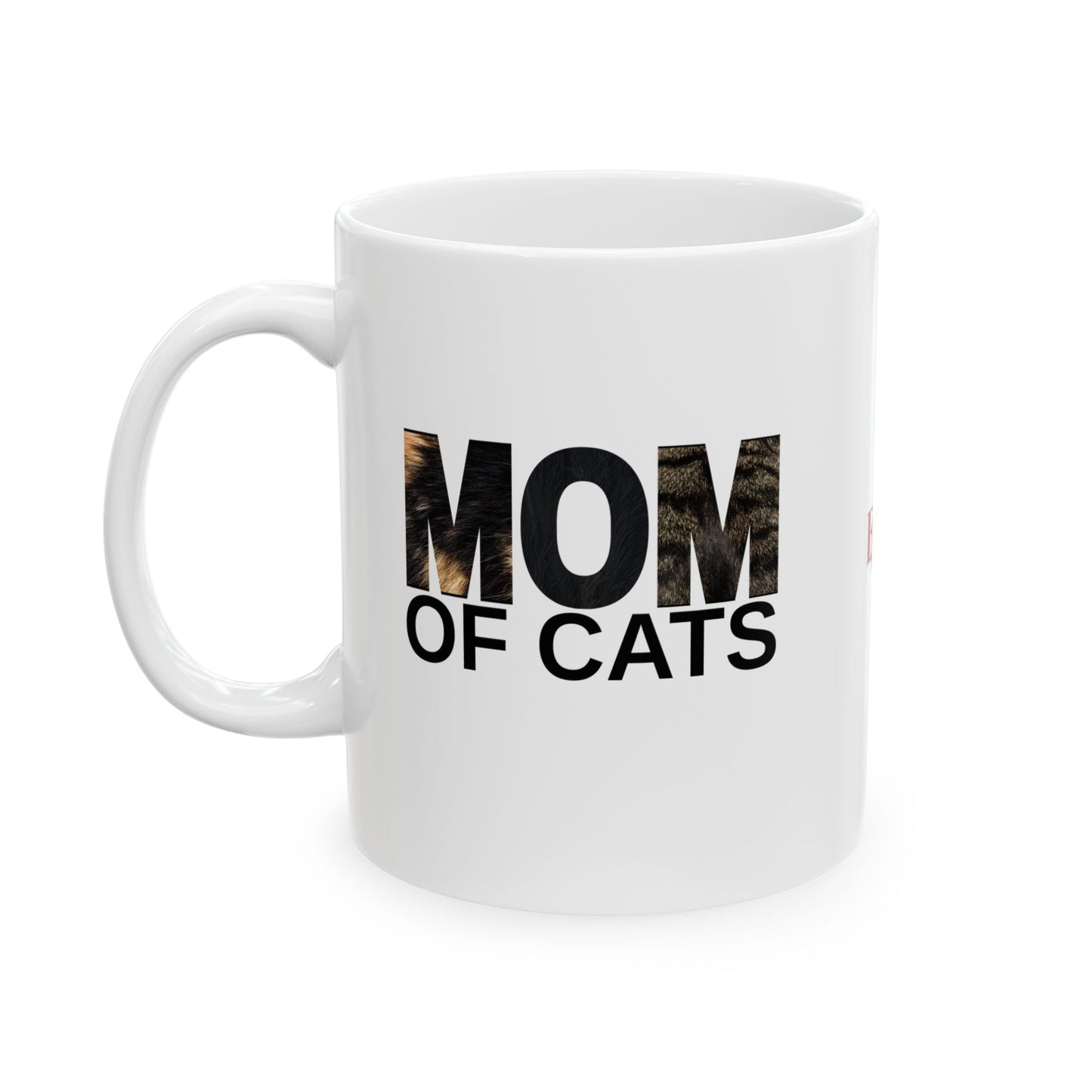 Mom of Cats Ceramic Mug - Ideal Gift for Cat Enthusiasts