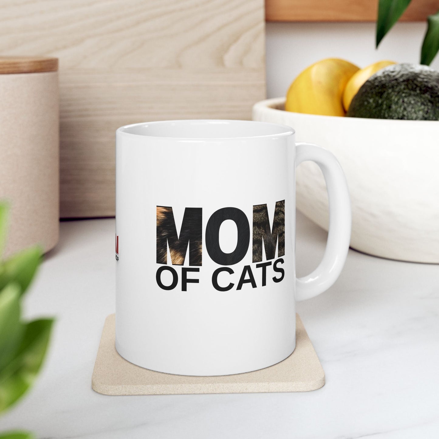 Mom of Cats Ceramic Mug - Ideal Gift for Cat Enthusiasts