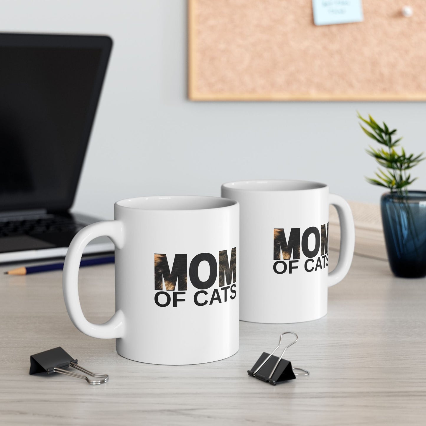 Mom of Cats Ceramic Mug - Ideal Gift for Cat Enthusiasts
