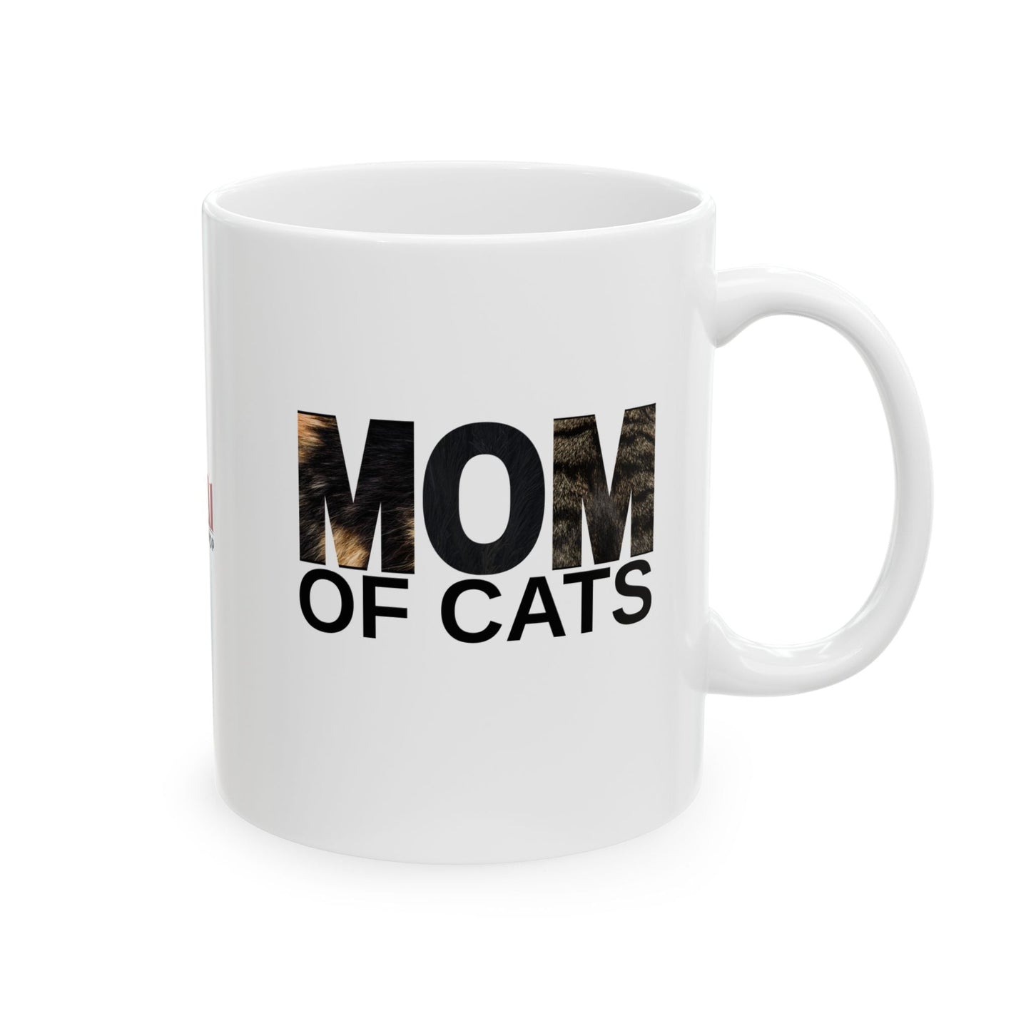 Mom of Cats Ceramic Mug - Ideal Gift for Cat Enthusiasts