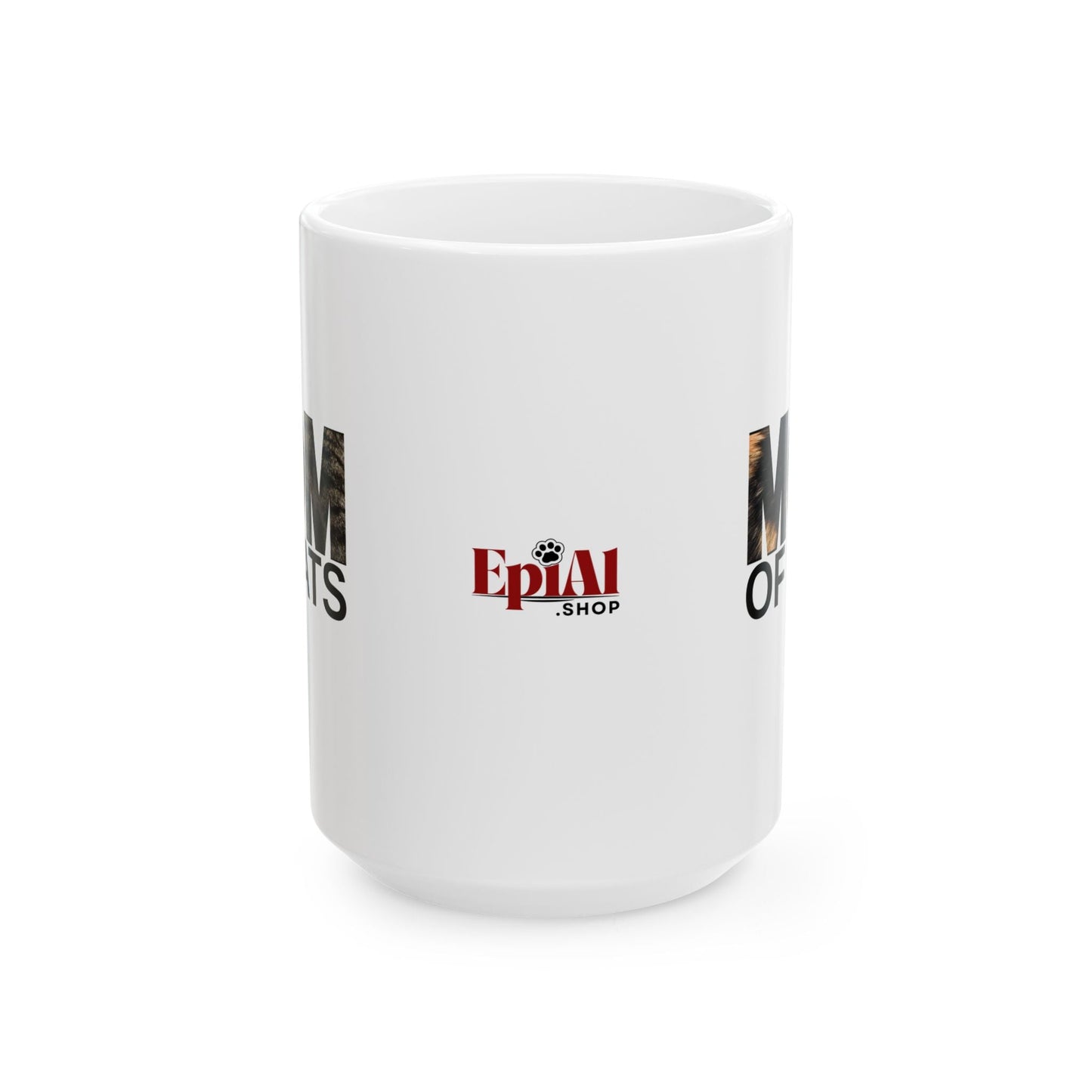 Mom of Cats Ceramic Mug - Ideal Gift for Cat Enthusiasts