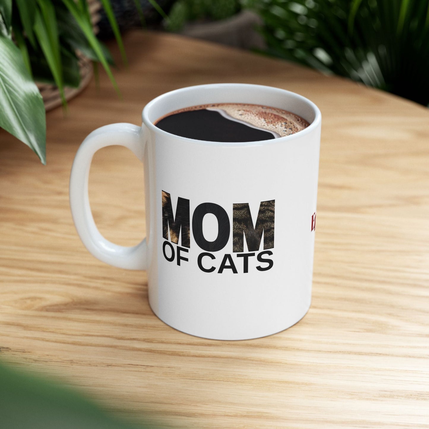 Mom of Cats Ceramic Mug - Ideal Gift for Cat Enthusiasts