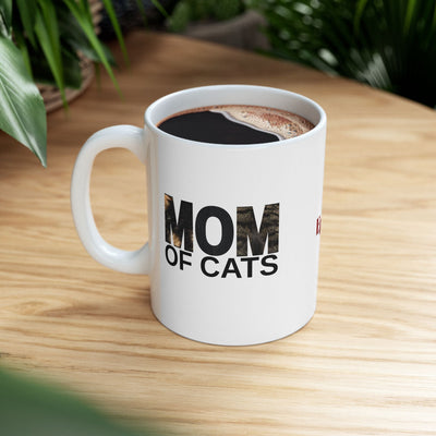 Taza de Cerámica Mamá de Gatos - Regalo Ideal para Entusiastas de los Gatos
