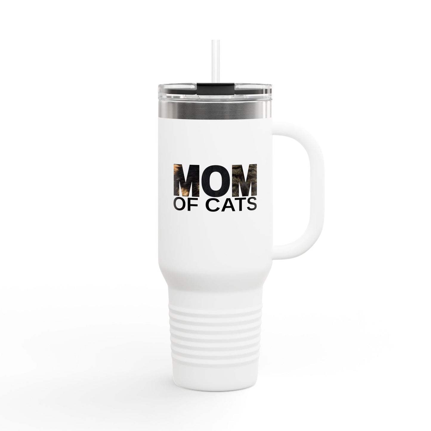 Mom of Cats Insulated Travel Mug - 40oz Coffee Tumbler
