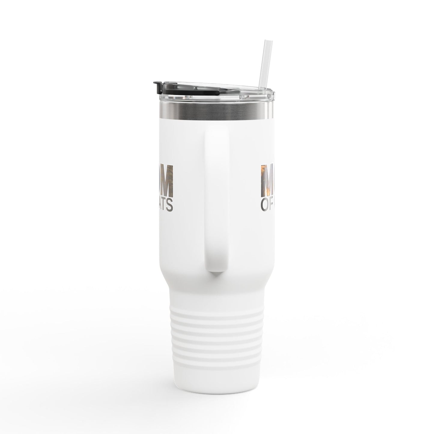 Mom of Cats Insulated Travel Mug - 40oz Coffee Tumbler