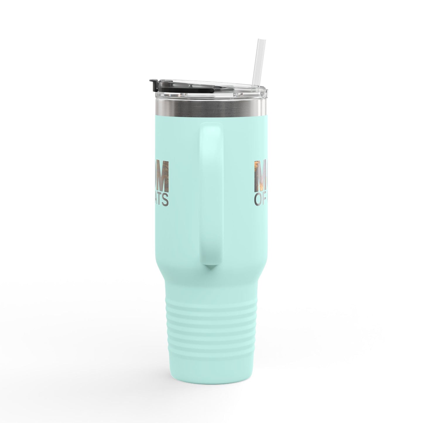 Mom of Cats Insulated Travel Mug - 40oz Coffee Tumbler
