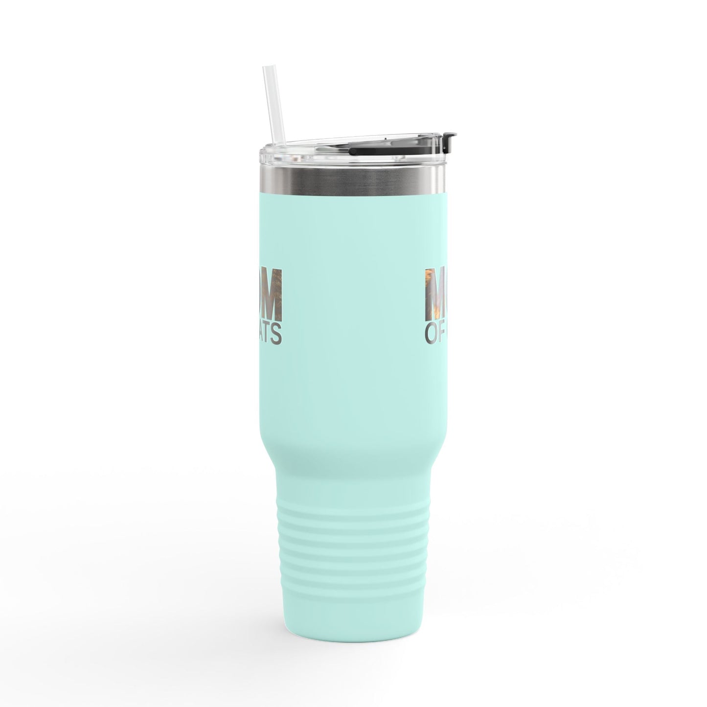 Mom of Cats Insulated Travel Mug - 40oz Coffee Tumbler