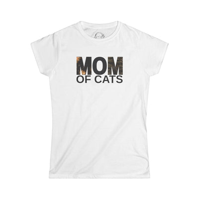T-shirt Softstyle Maman de Chats - Idéal pour les Amateurs de Chats