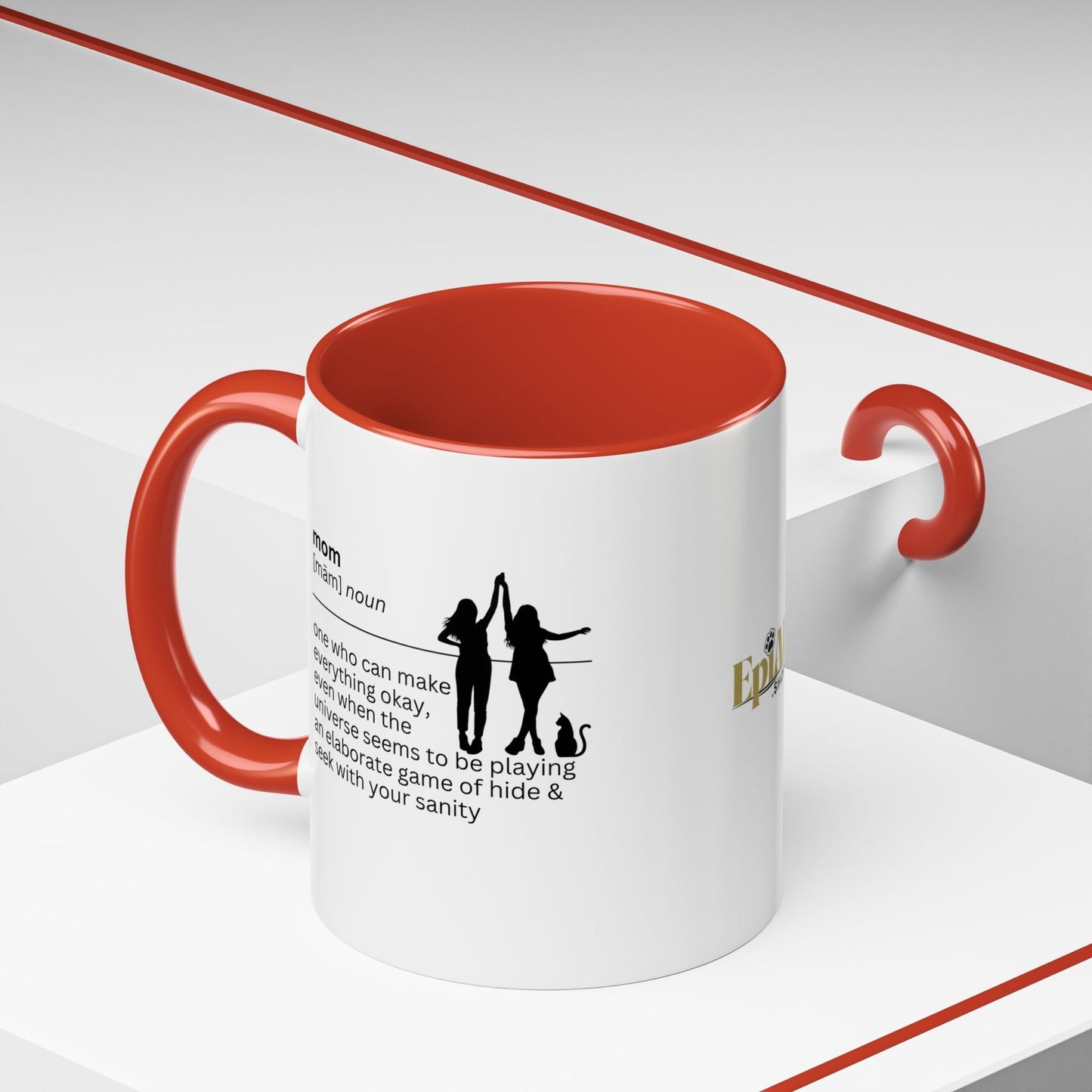 Mug à café Accent Mom Okay - Cadeau réfléchi pour les mamans
