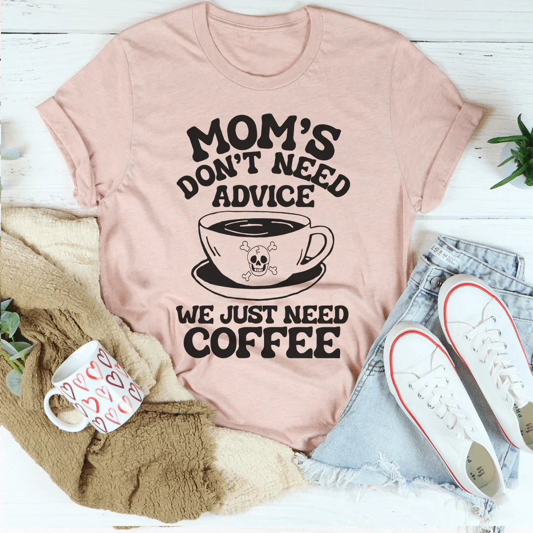 Mom's Coffee Tee - A Perfect Blend of Comfort and Style