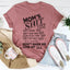Camiseta de la lista de mamá