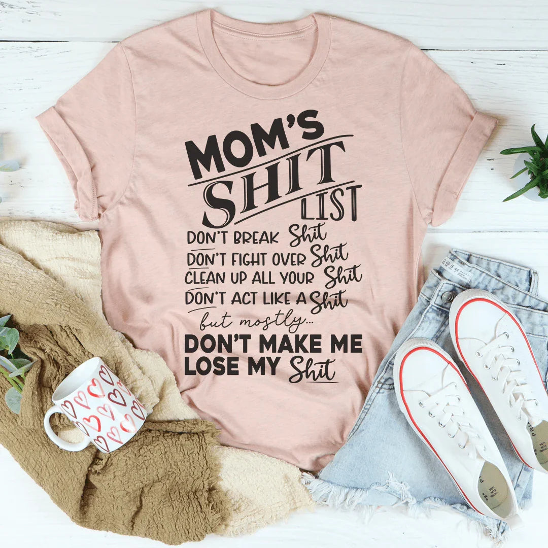 Camiseta de la lista de mamá
