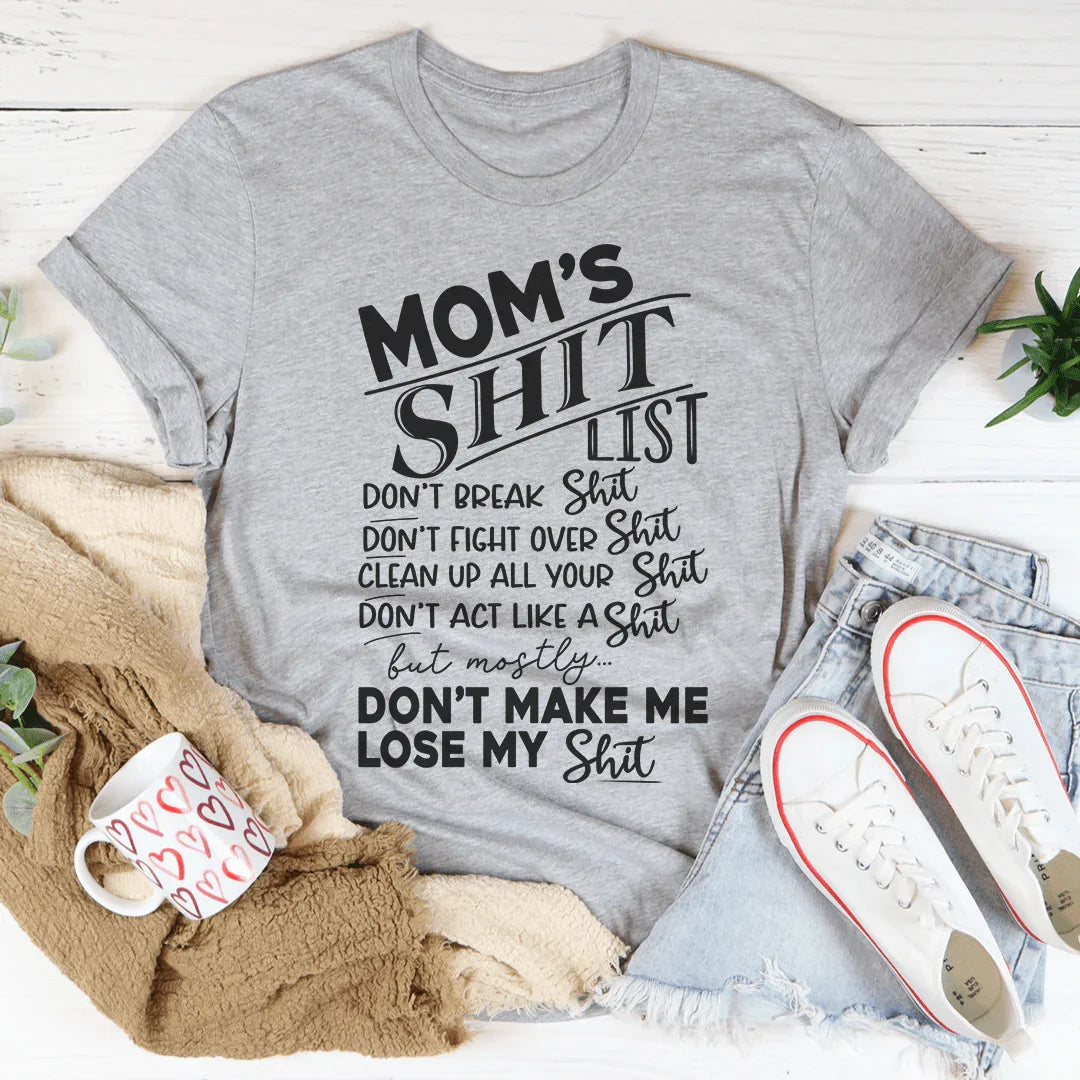Camiseta de la lista de mamá