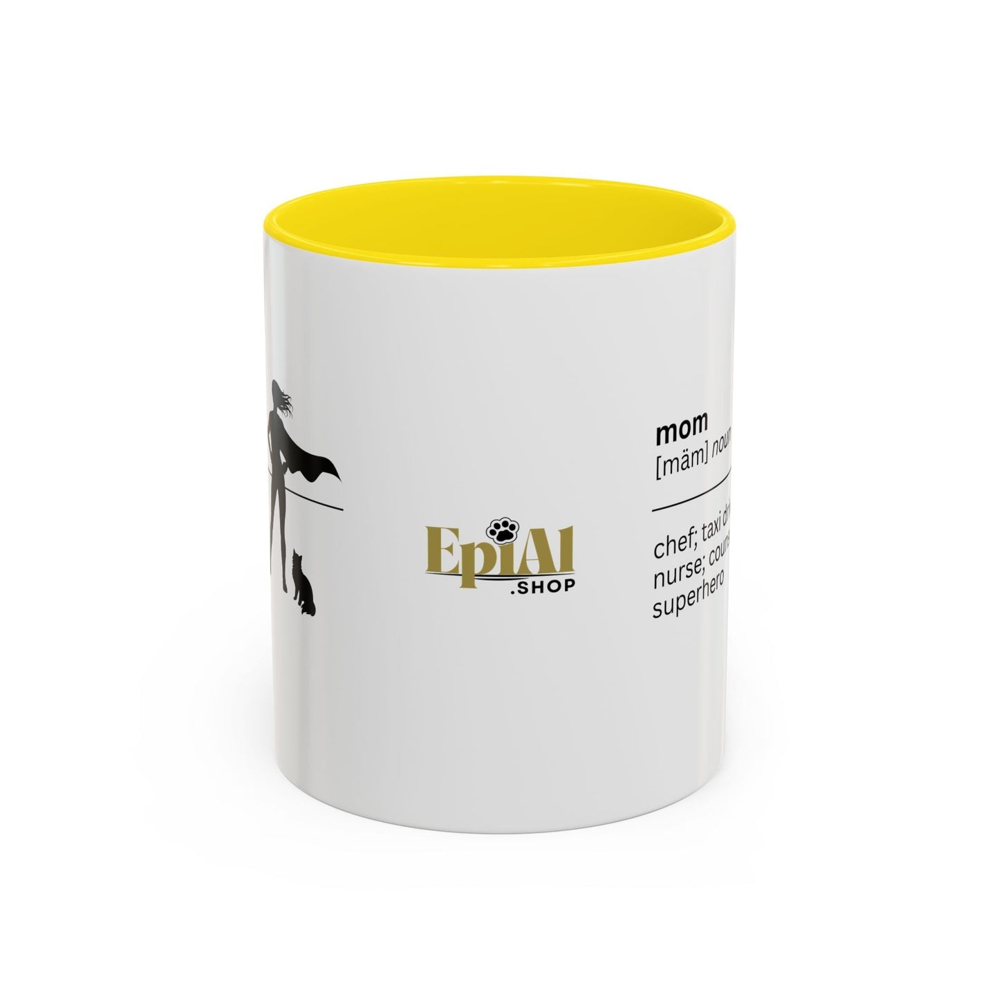 Mom Superhero Accent Coffee Mug - Thoughtful Gift for Moms