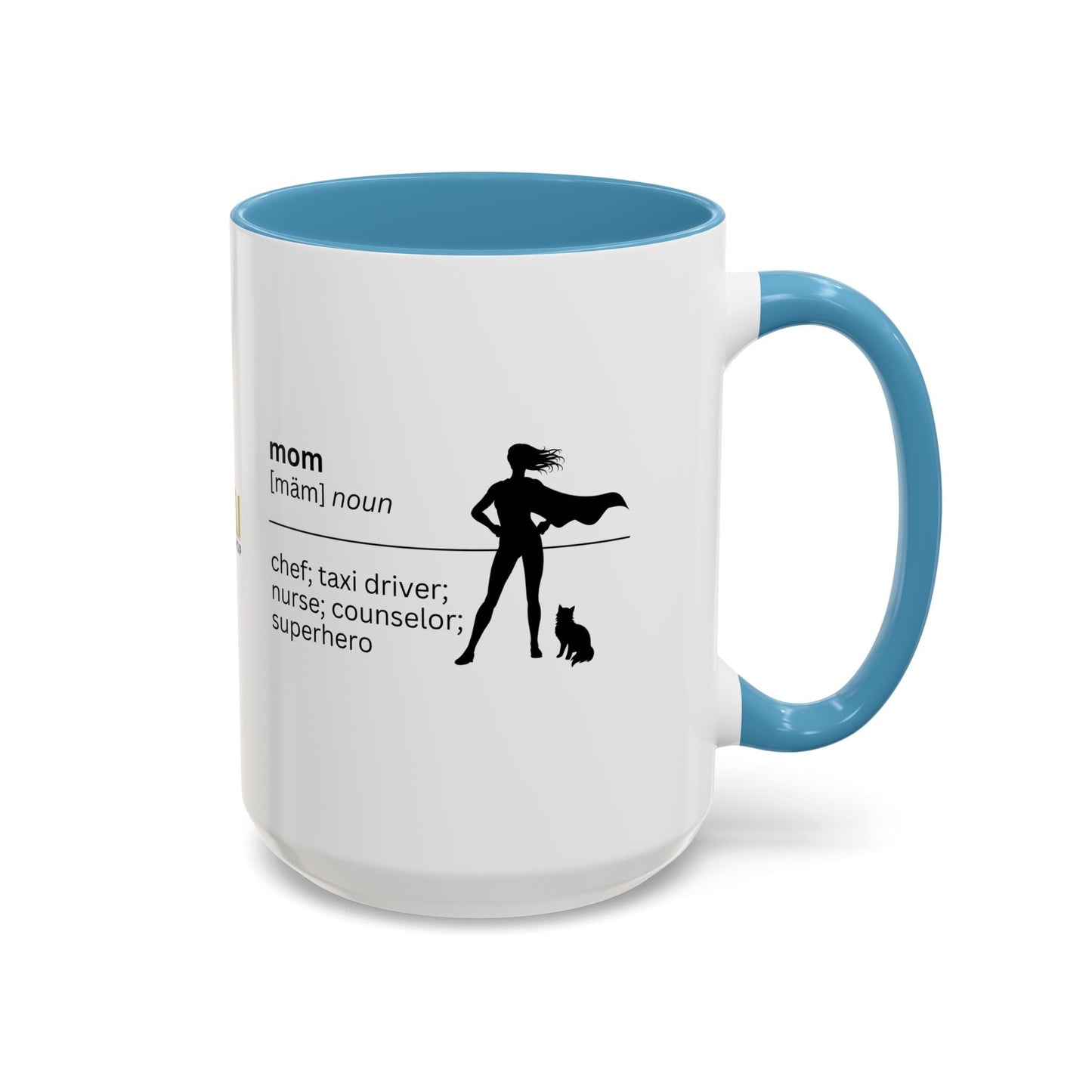 Mom Superhero Accent Coffee Mug - Thoughtful Gift for Moms