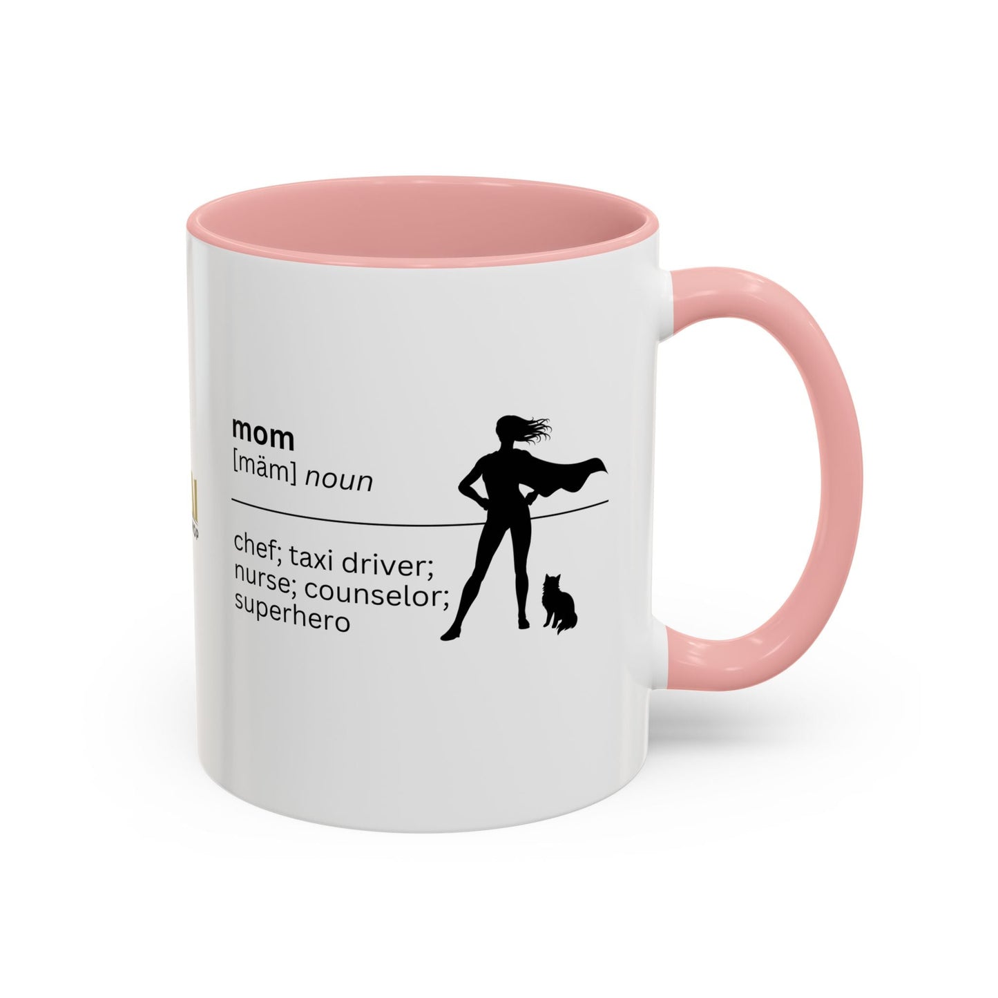 Mom Superhero Accent Coffee Mug - Thoughtful Gift for Moms