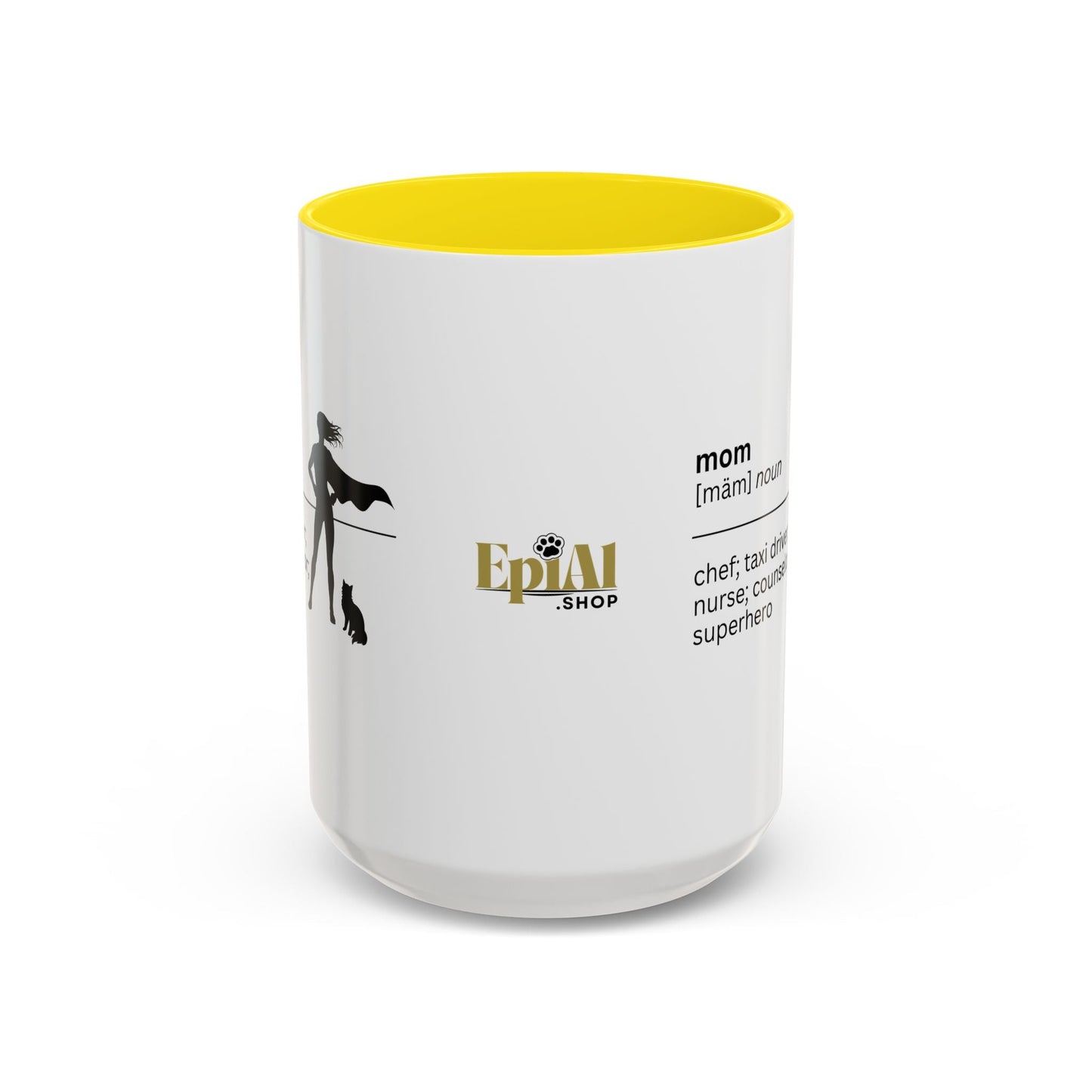Mom Superhero Accent Coffee Mug - Thoughtful Gift for Moms