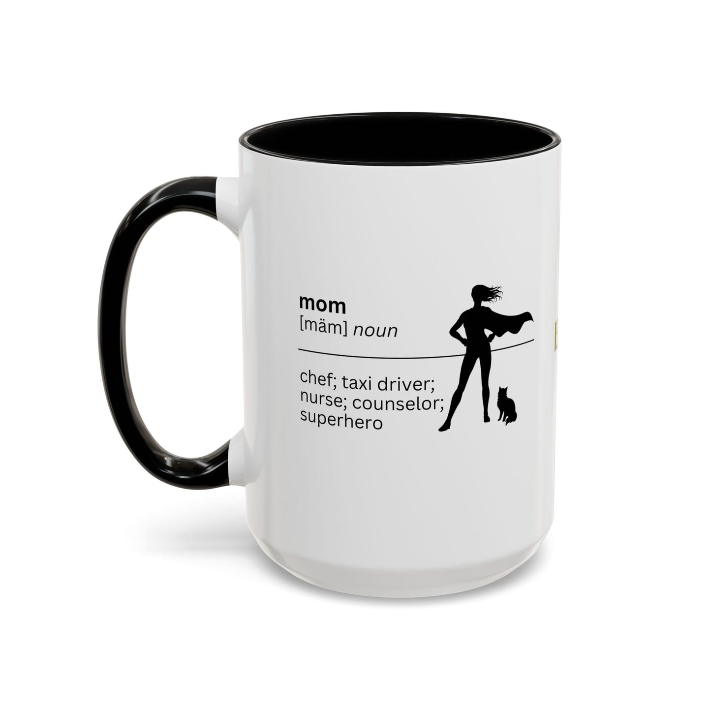 Mom Superhero Accent Coffee Mug - Thoughtful Gift for Moms