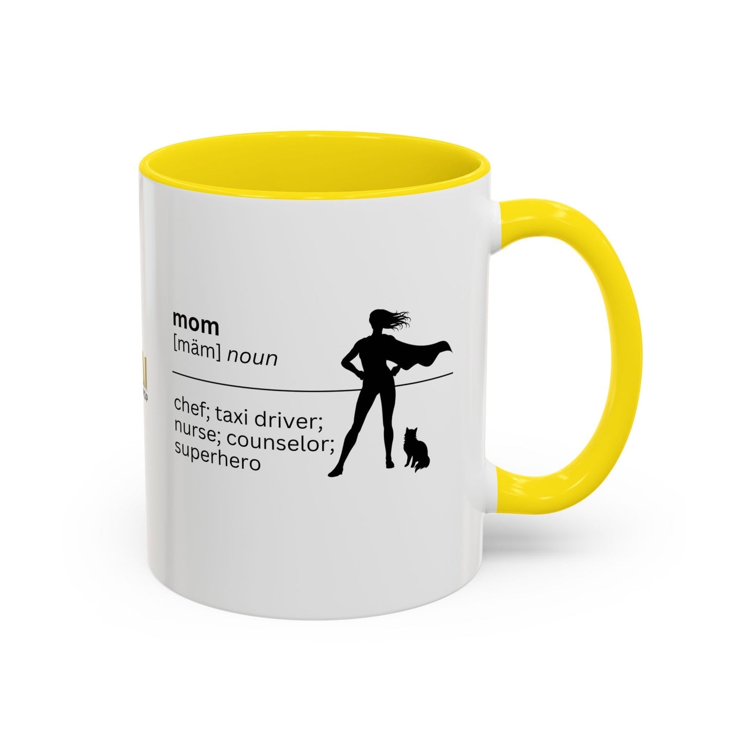Mom Superhero Accent Coffee Mug - Thoughtful Gift for Moms