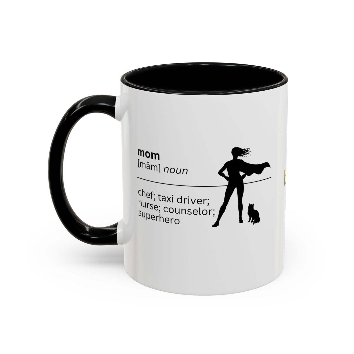 Mom Superhero Accent Coffee Mug - Thoughtful Gift for Moms