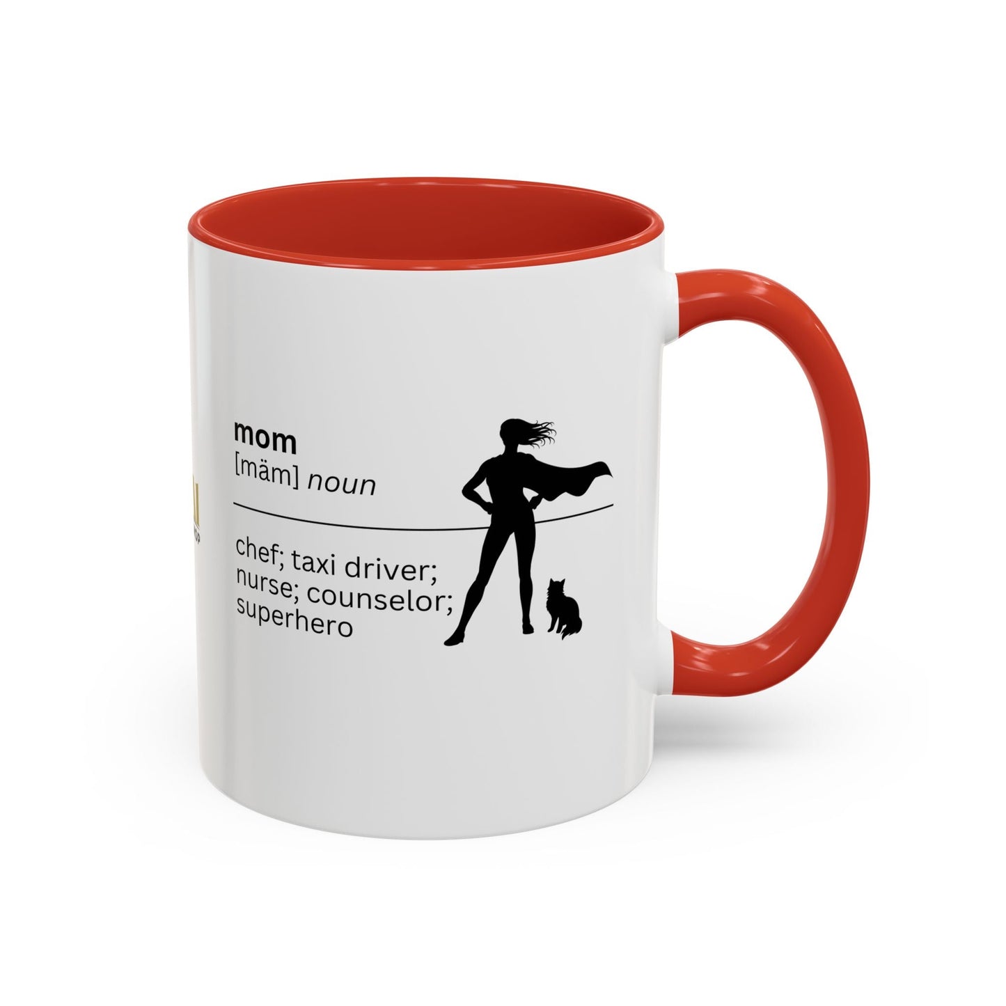 Mom Superhero Accent Coffee Mug - Thoughtful Gift for Moms