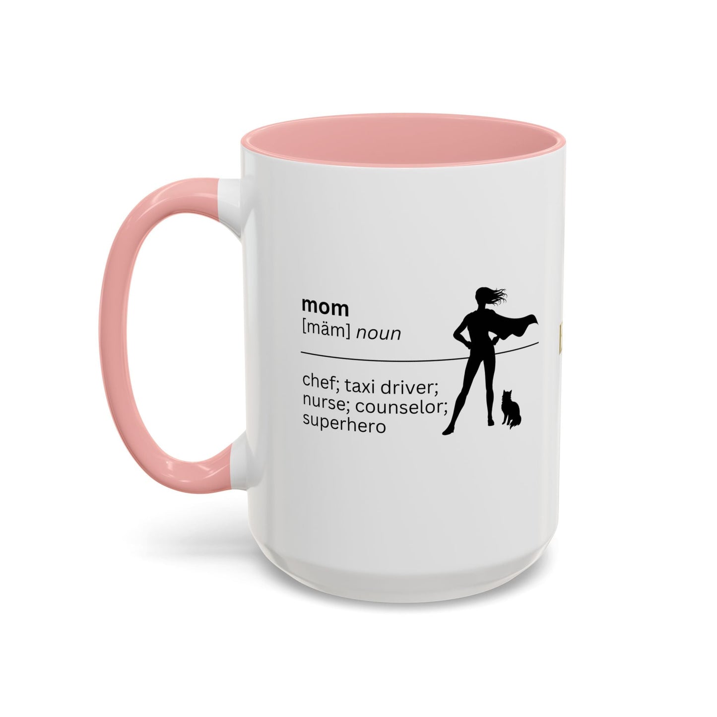 Mom Superhero Accent Coffee Mug - Thoughtful Gift for Moms