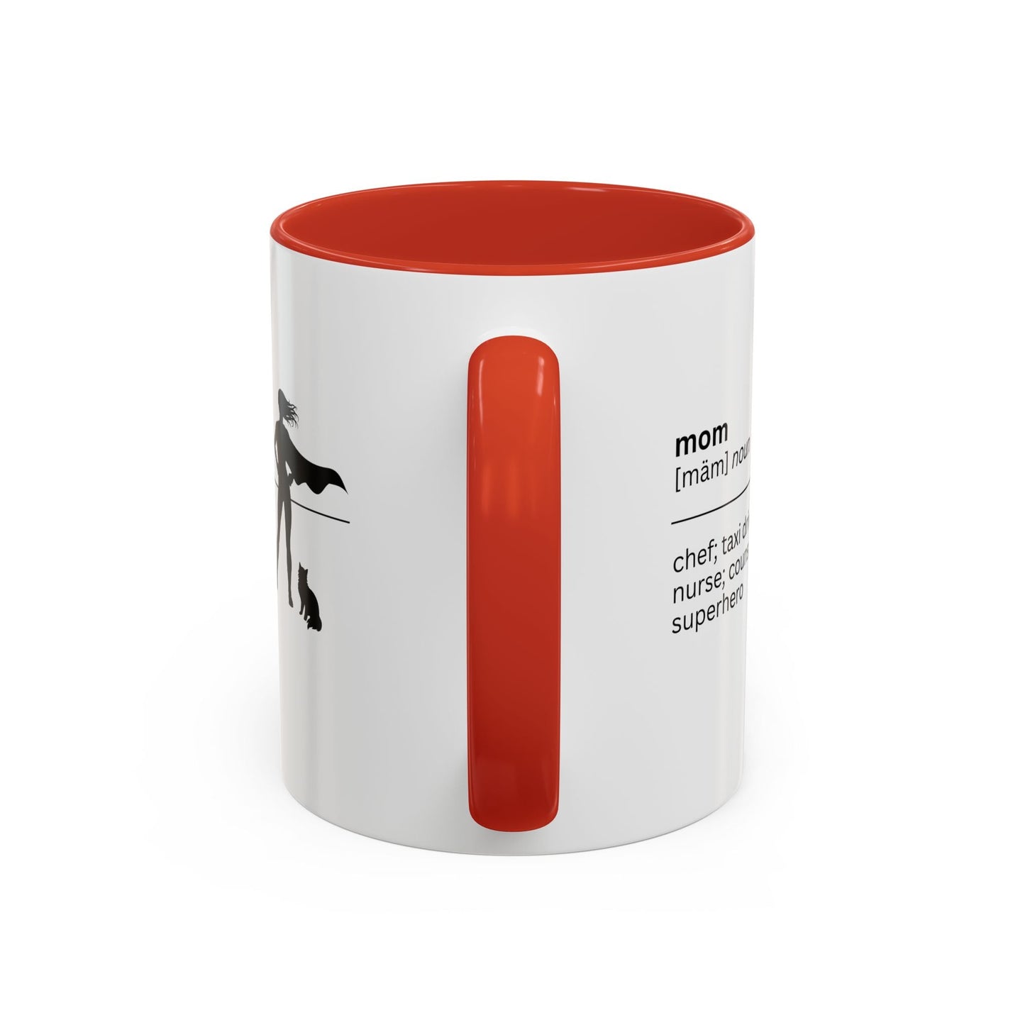 Mom Superhero Accent Coffee Mug - Thoughtful Gift for Moms