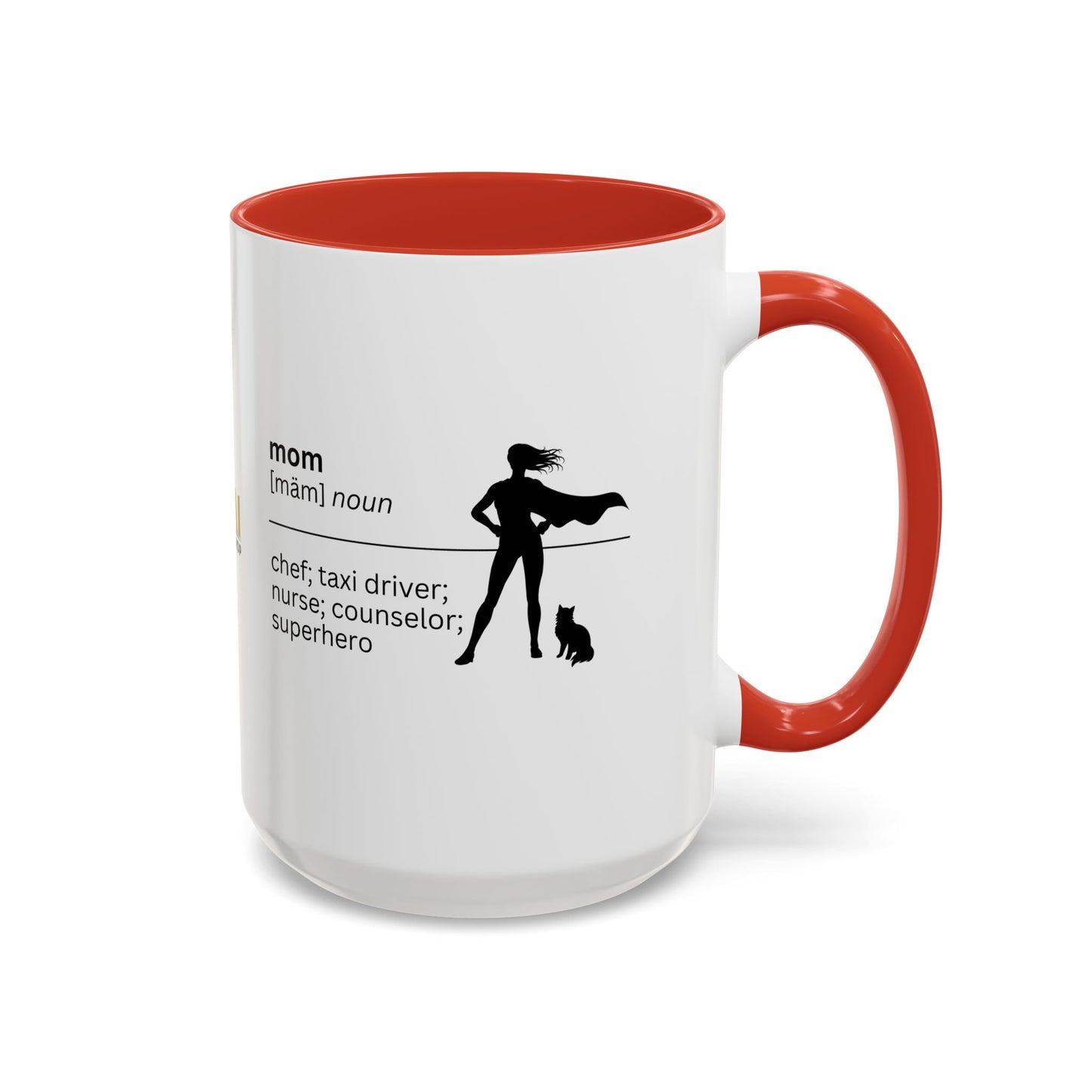 Mom Superhero Accent Coffee Mug - Thoughtful Gift for Moms