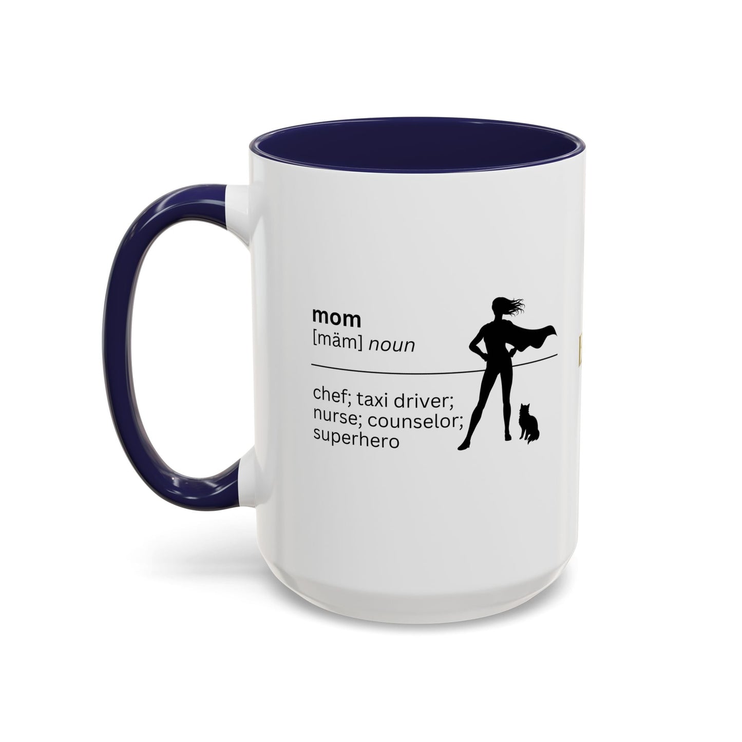 Mom Superhero Accent Coffee Mug - Thoughtful Gift for Moms