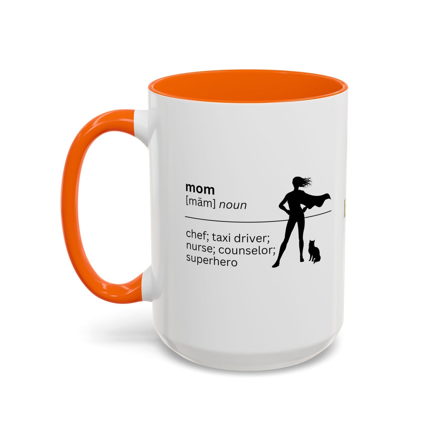 Mom Superhero Accent Coffee Mug - Thoughtful Gift for Moms