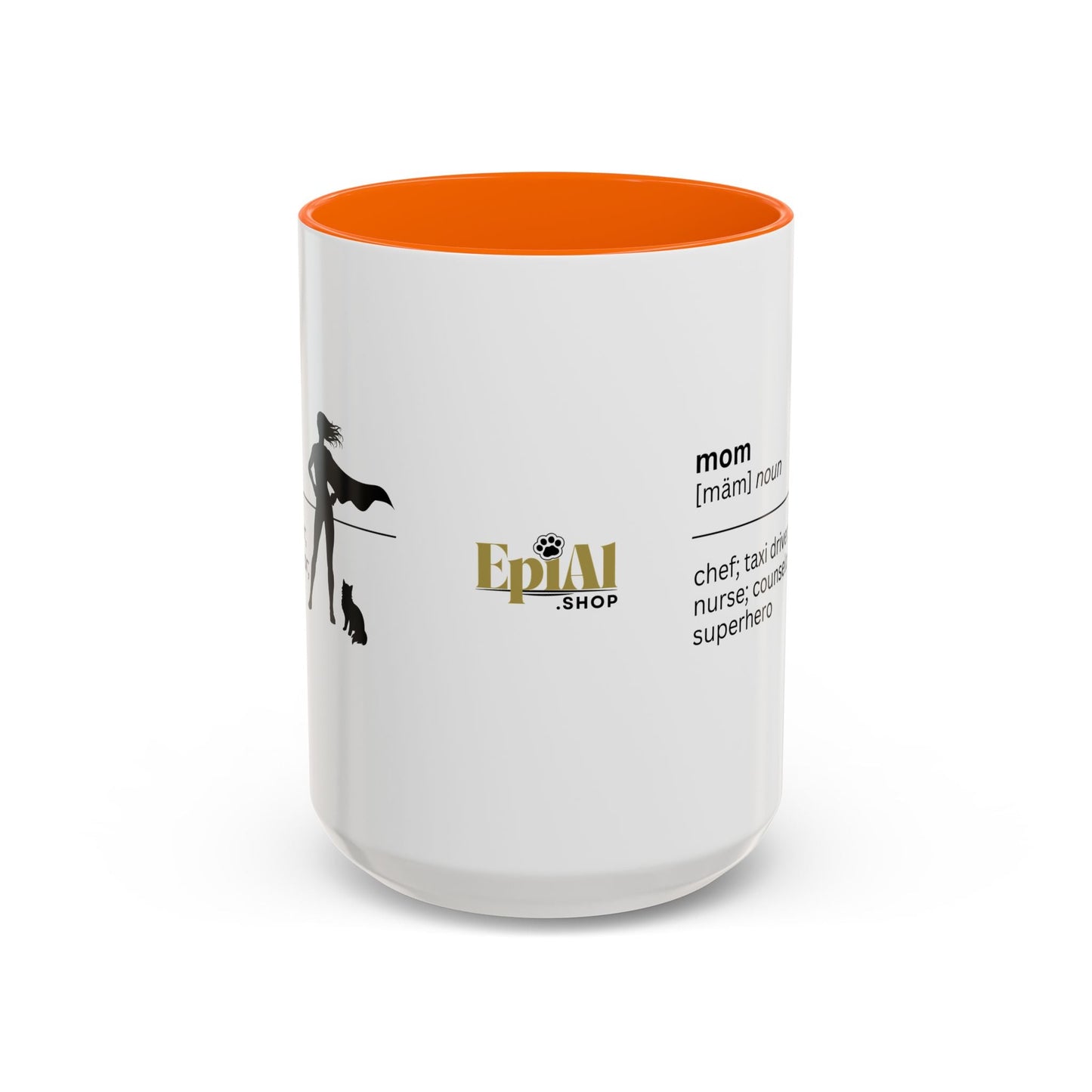Mom Superhero Accent Coffee Mug - Thoughtful Gift for Moms