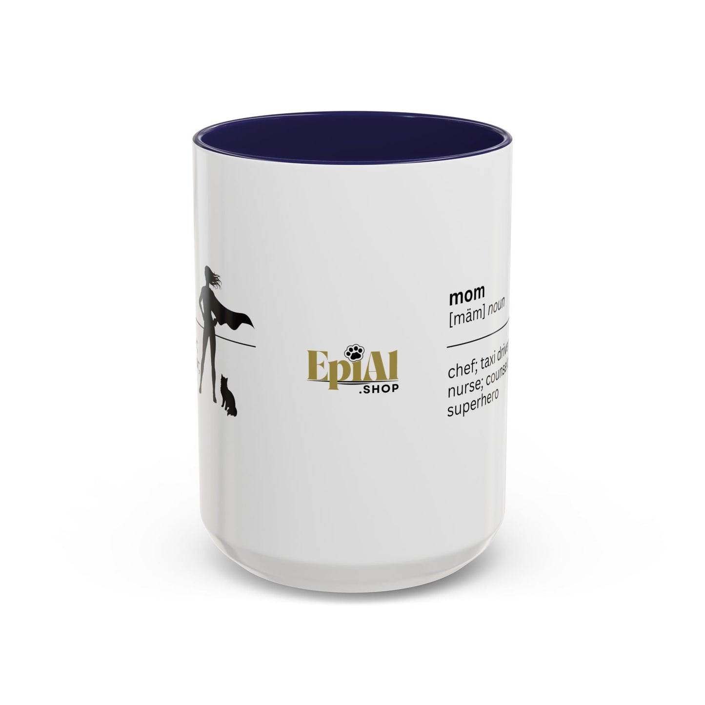 Mom Superhero Accent Coffee Mug - Thoughtful Gift for Moms