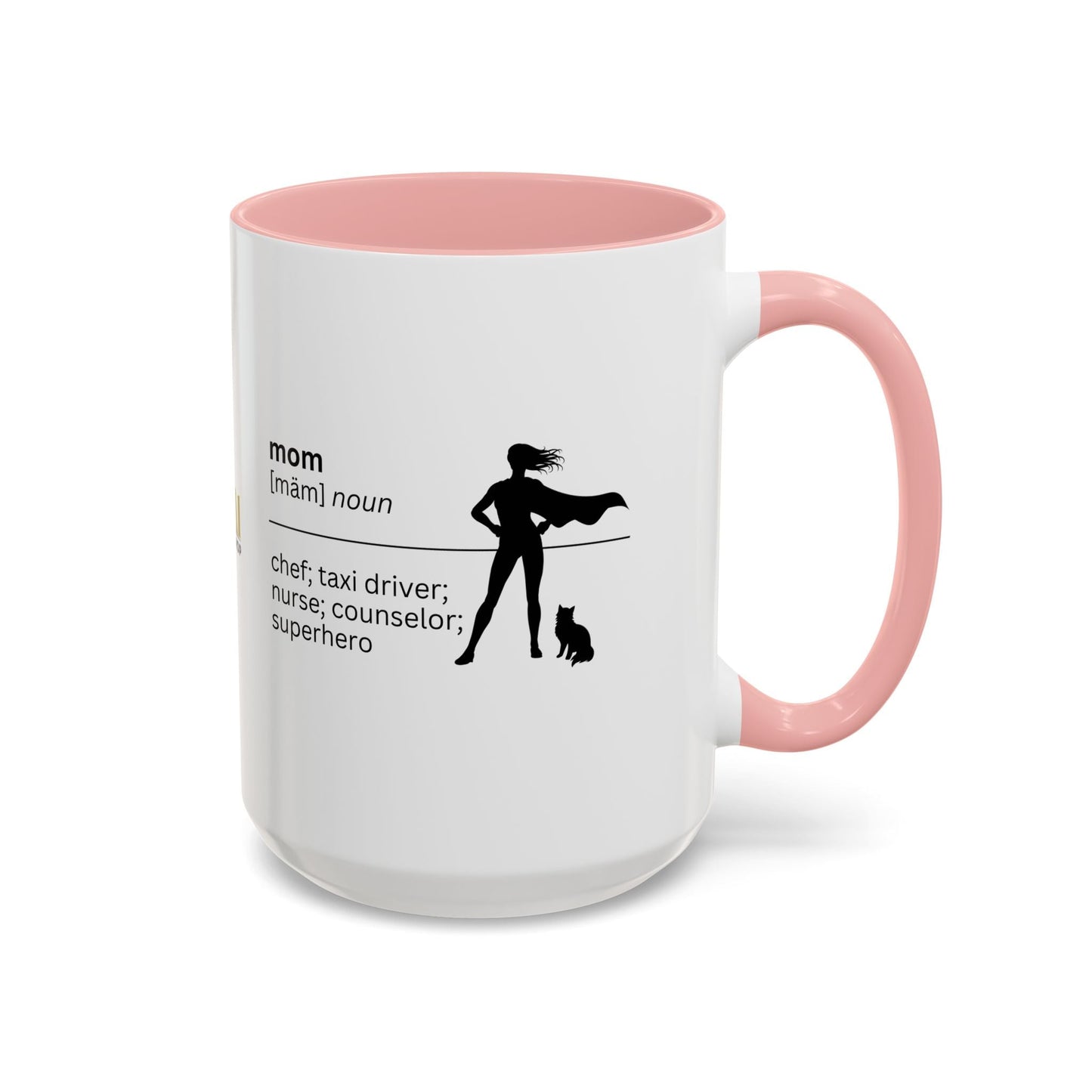 Mom Superhero Accent Coffee Mug - Thoughtful Gift for Moms