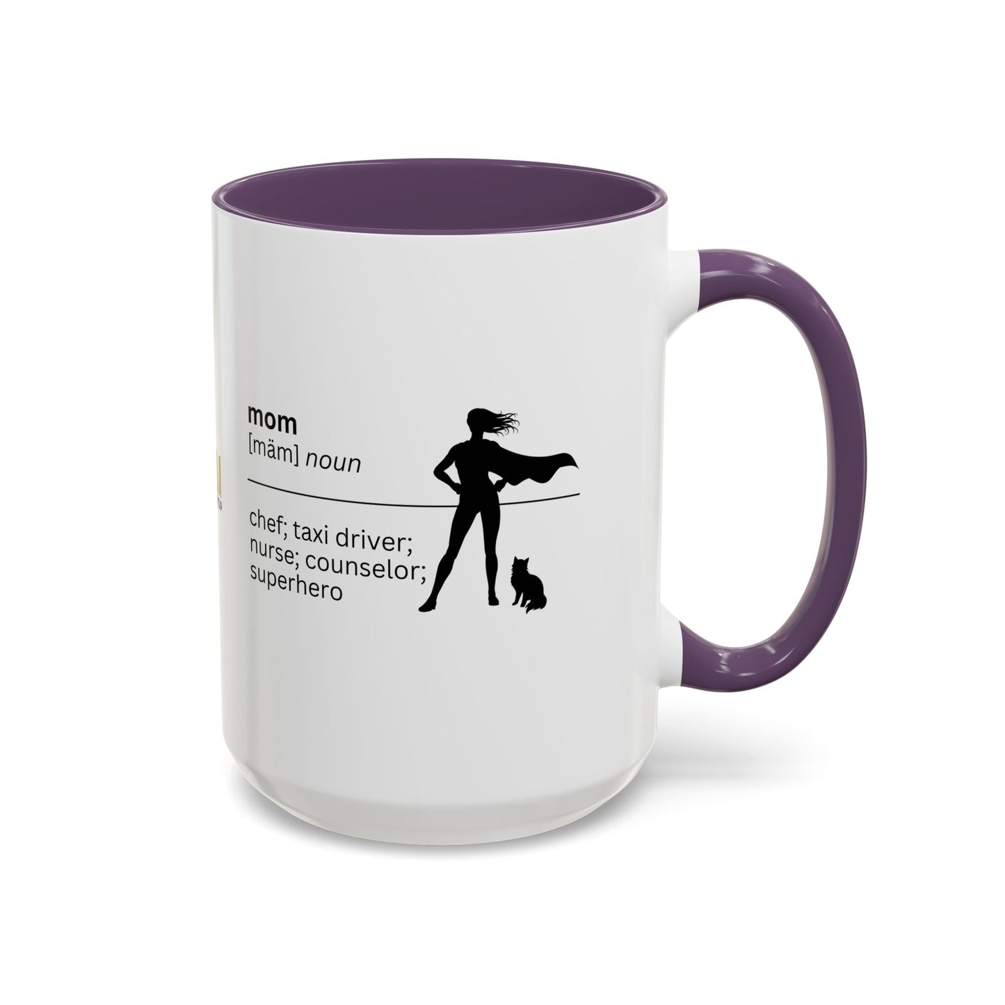 Mom Superhero Accent Coffee Mug - Thoughtful Gift for Moms