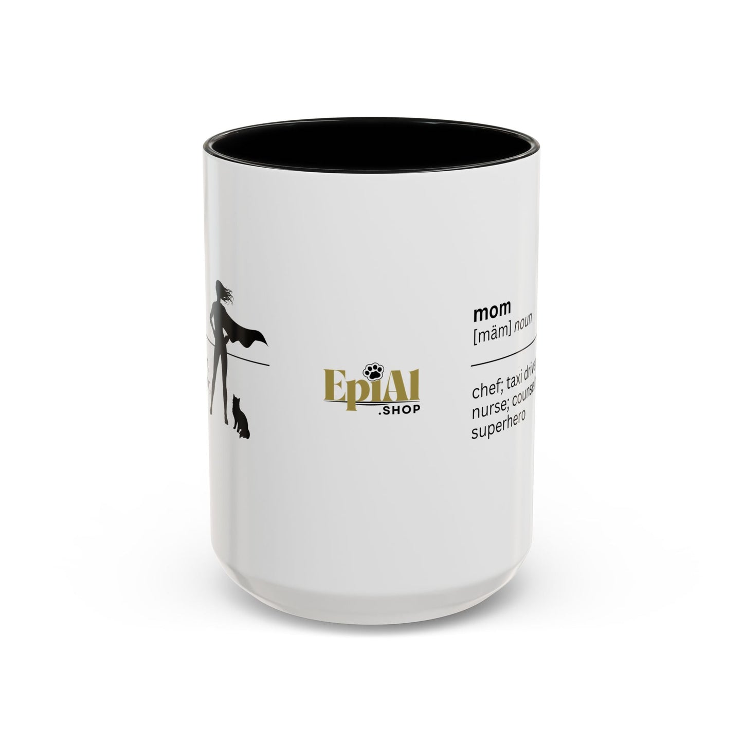Mom Superhero Accent Coffee Mug - Thoughtful Gift for Moms
