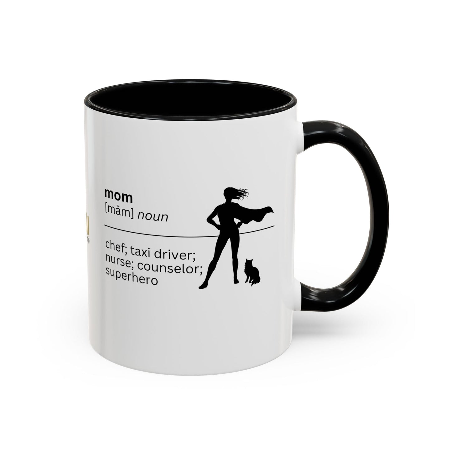 Mom Superhero Accent Coffee Mug - Thoughtful Gift for Moms