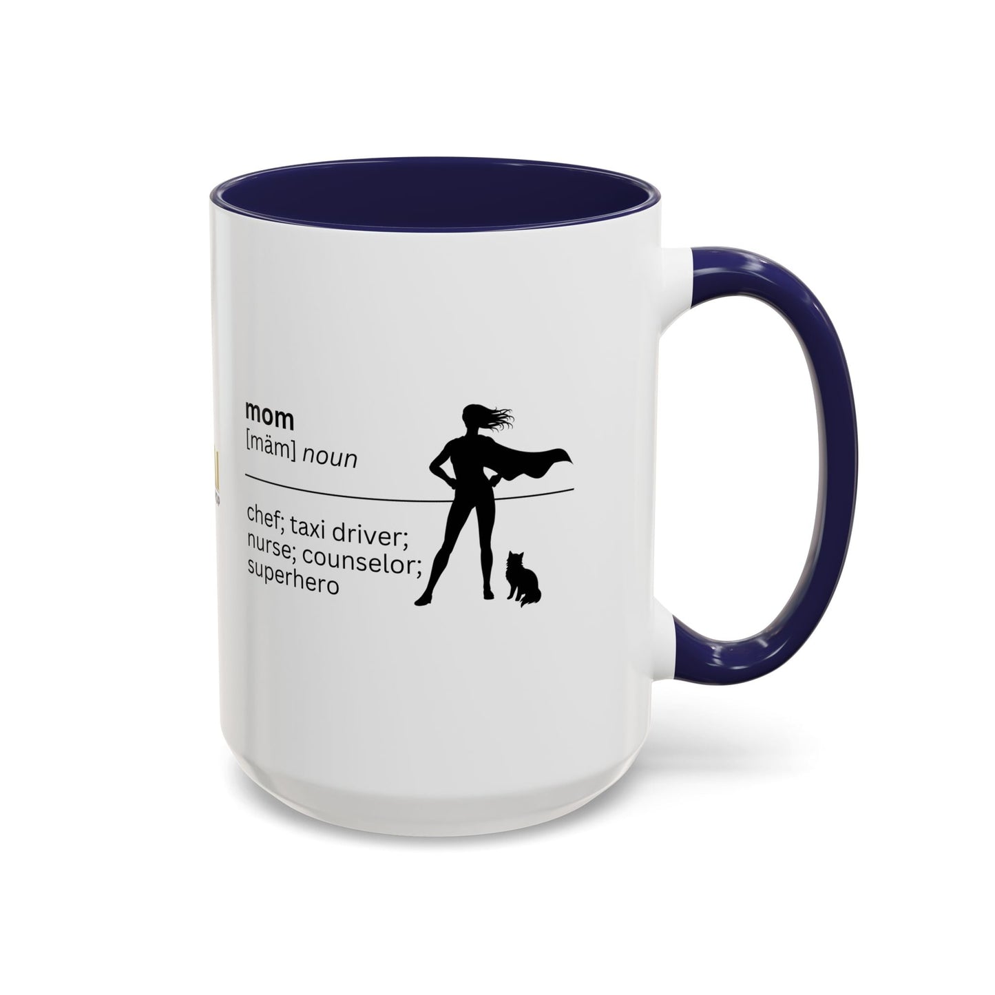 Mom Superhero Accent Coffee Mug - Thoughtful Gift for Moms