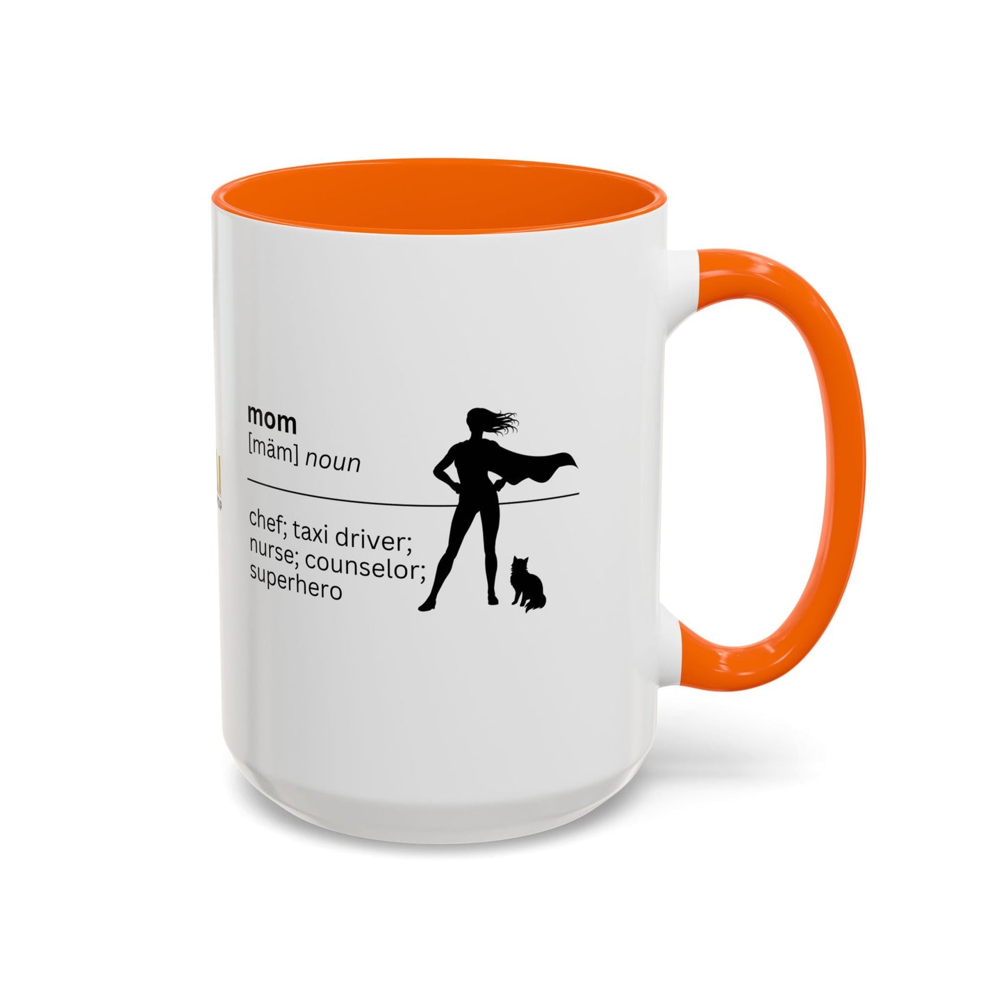 Mom Superhero Accent Coffee Mug - Thoughtful Gift for Moms