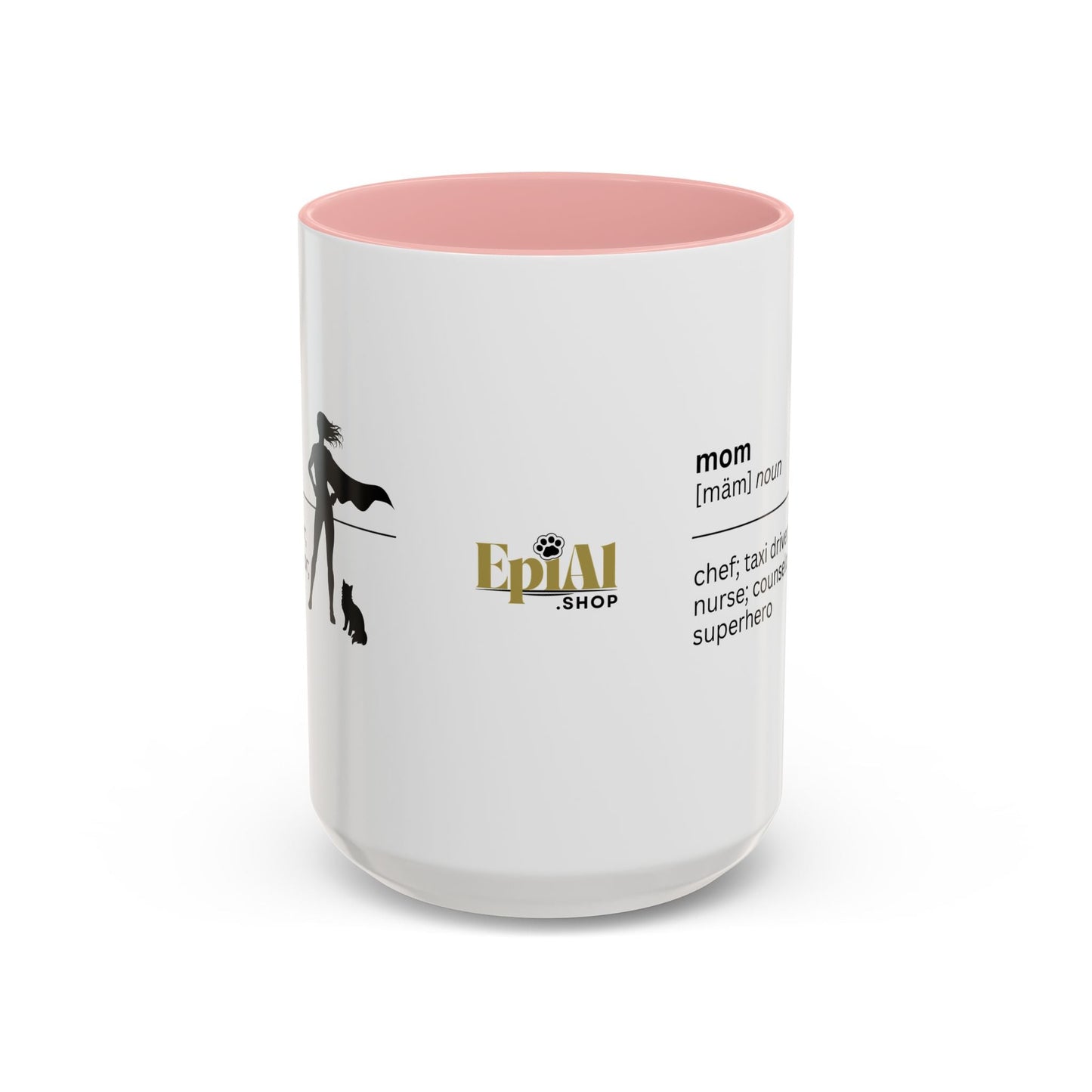 Mom Superhero Accent Coffee Mug - Thoughtful Gift for Moms