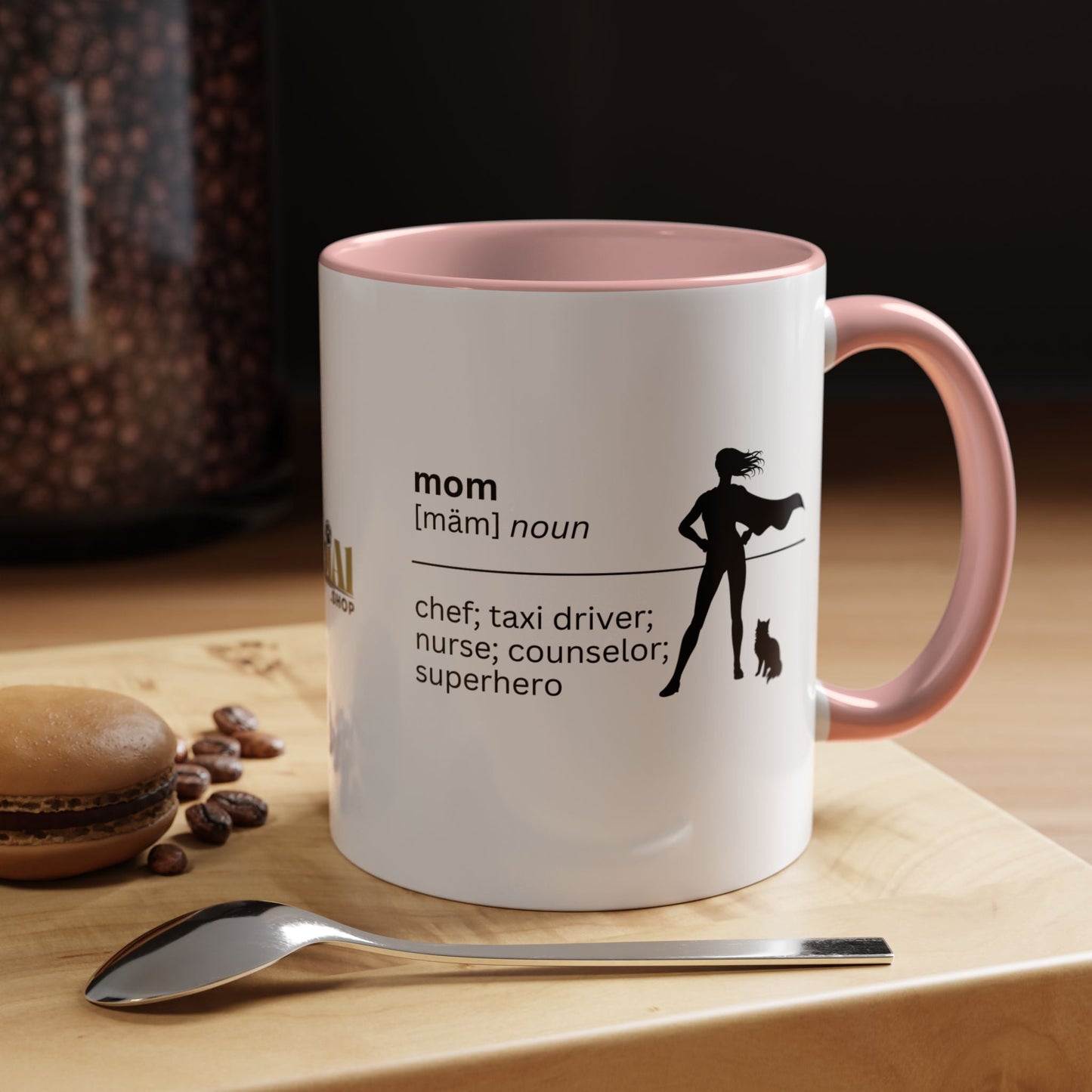 Mom Superhero Accent Coffee Mug - Thoughtful Gift for Moms