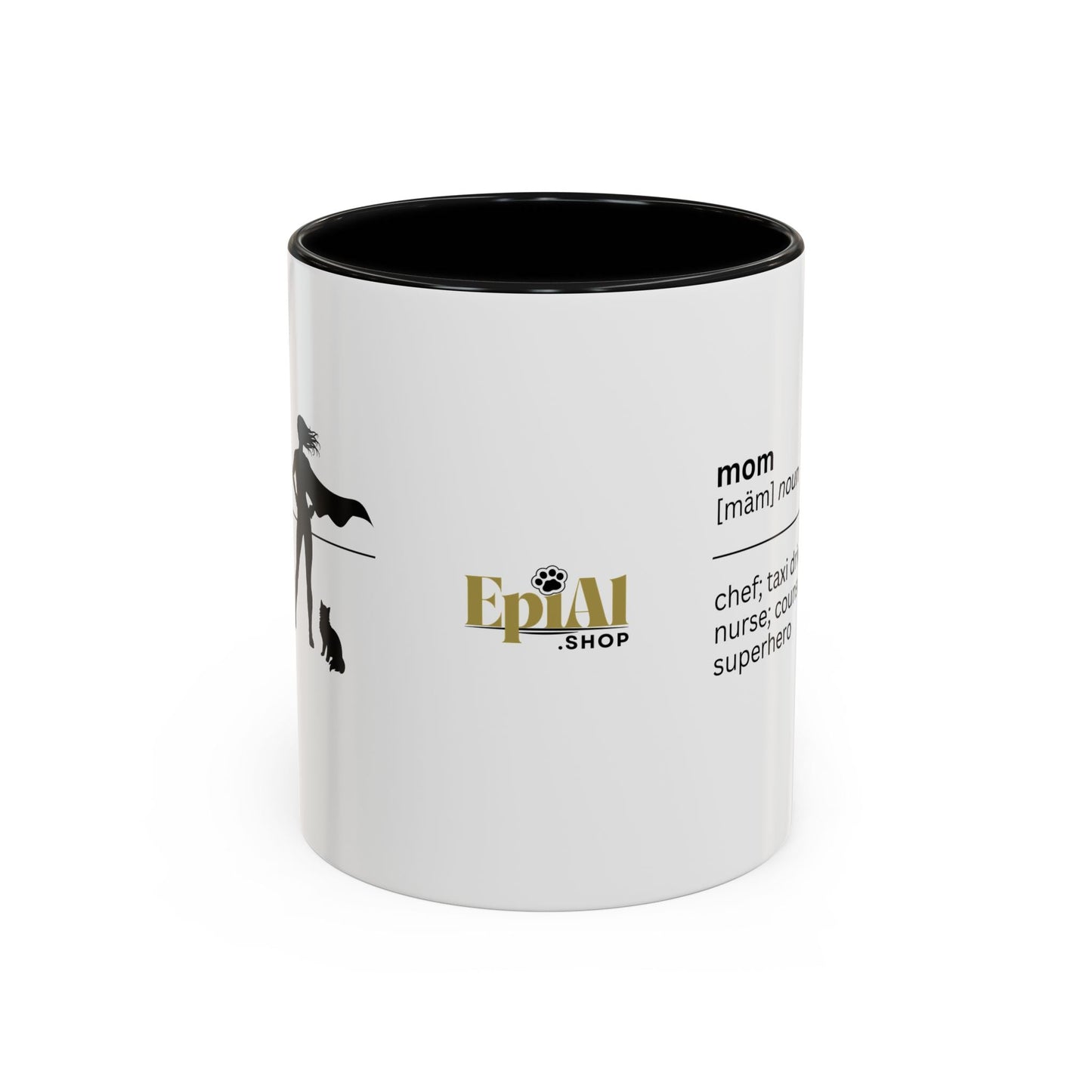 Mom Superhero Accent Coffee Mug - Thoughtful Gift for Moms