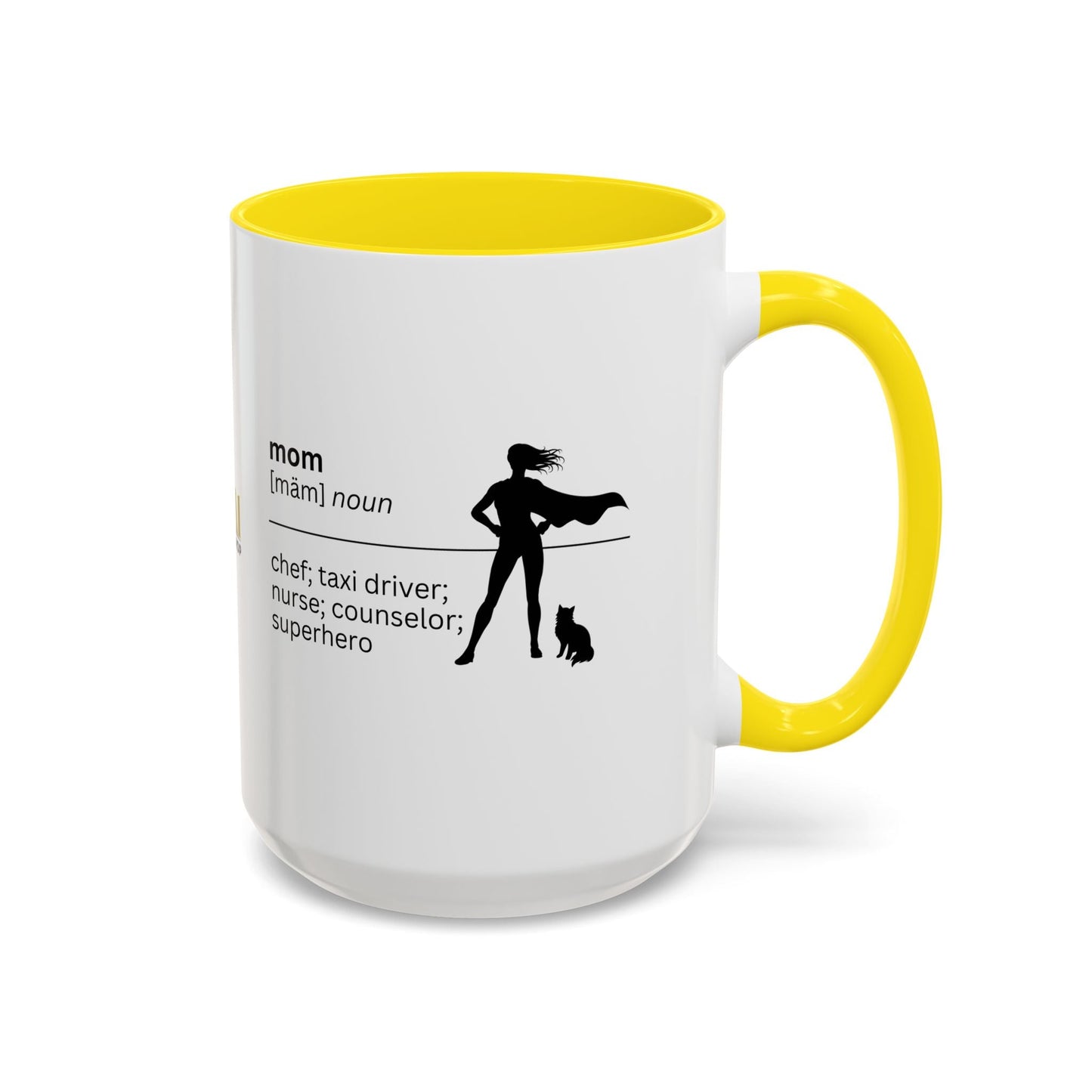 Mom Superhero Accent Coffee Mug - Thoughtful Gift for Moms